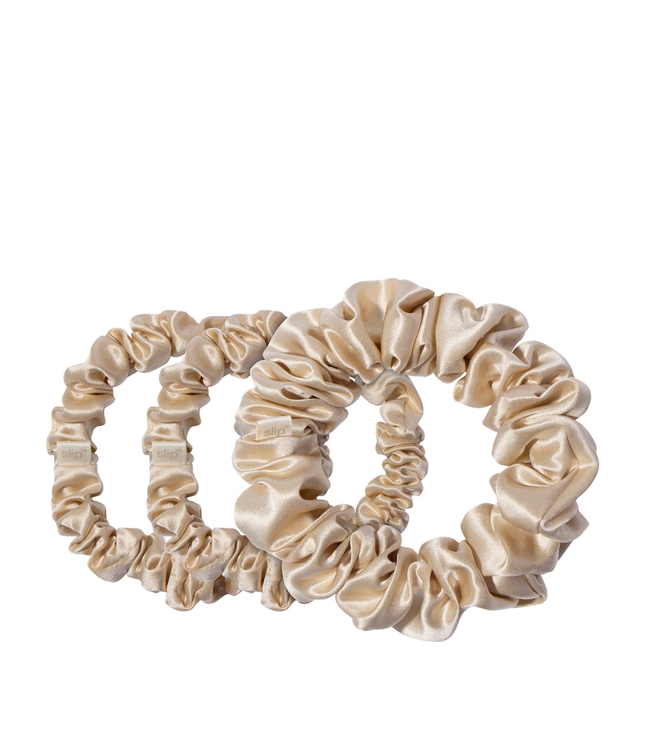 Silk Back To Basics Scrunchies (Set of 3) BLONDE Image 6