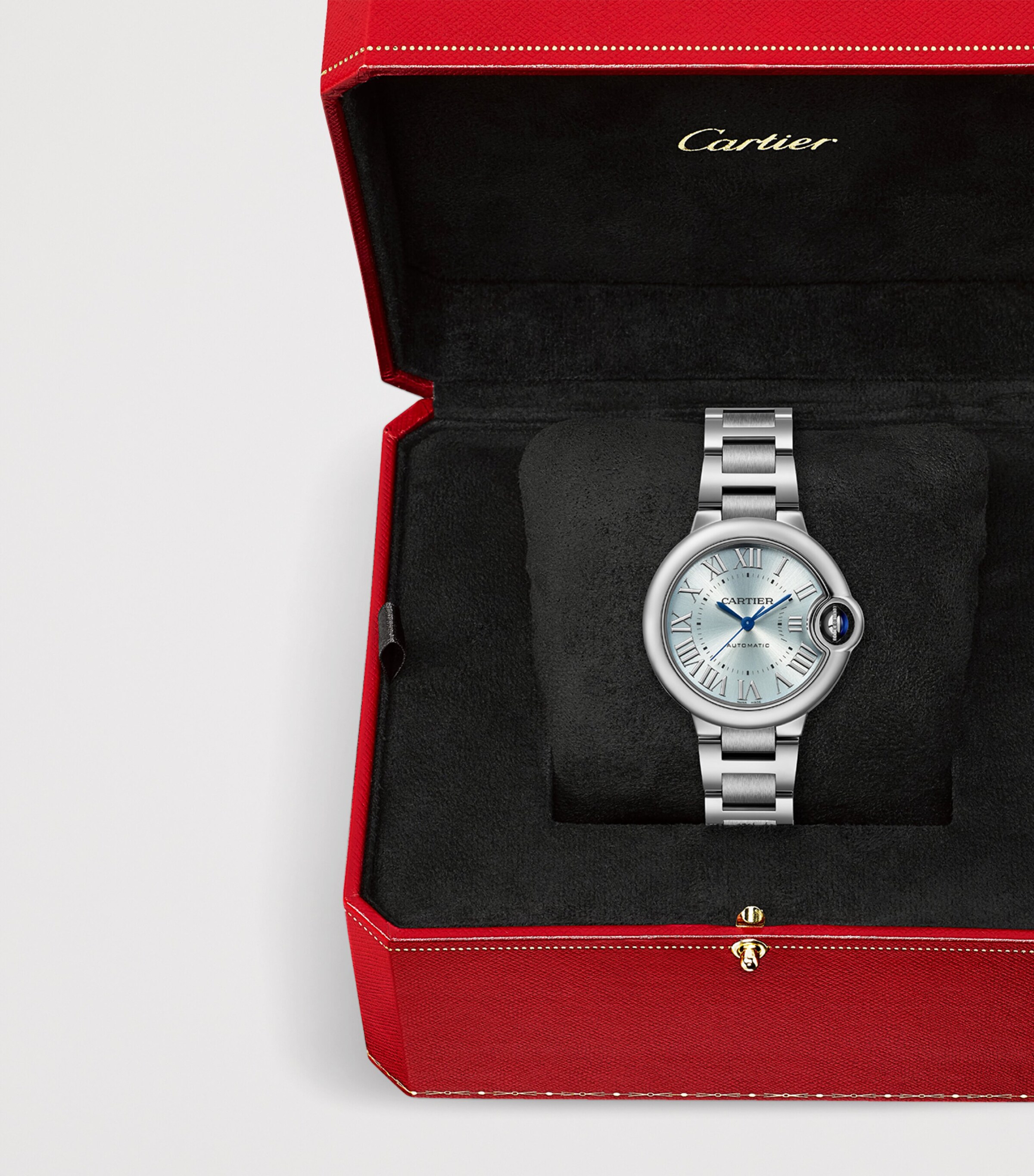 Cartier Stainless Steel Ballon Bleu de Cartier Watch 33mm Silver Image 6
