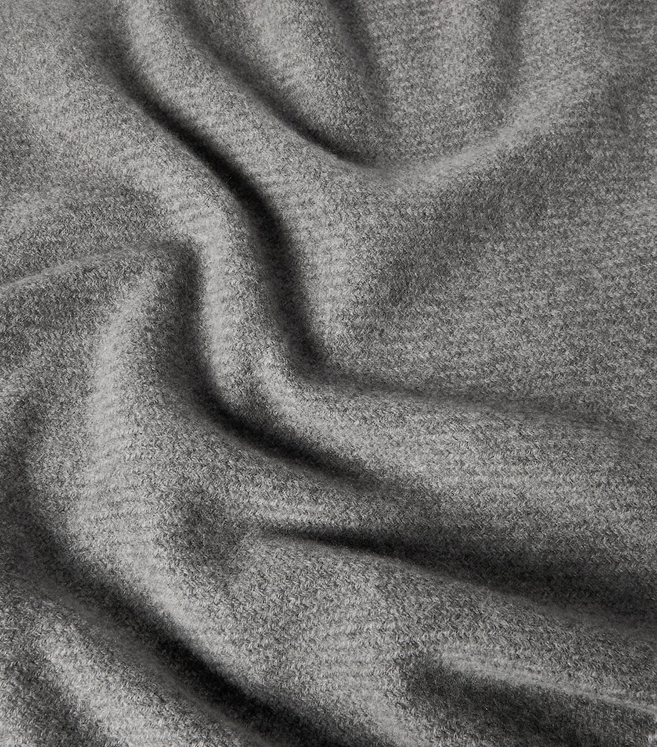 Brunello Cucinelli Mens Cashmere Twill Weave Scarf Image 4