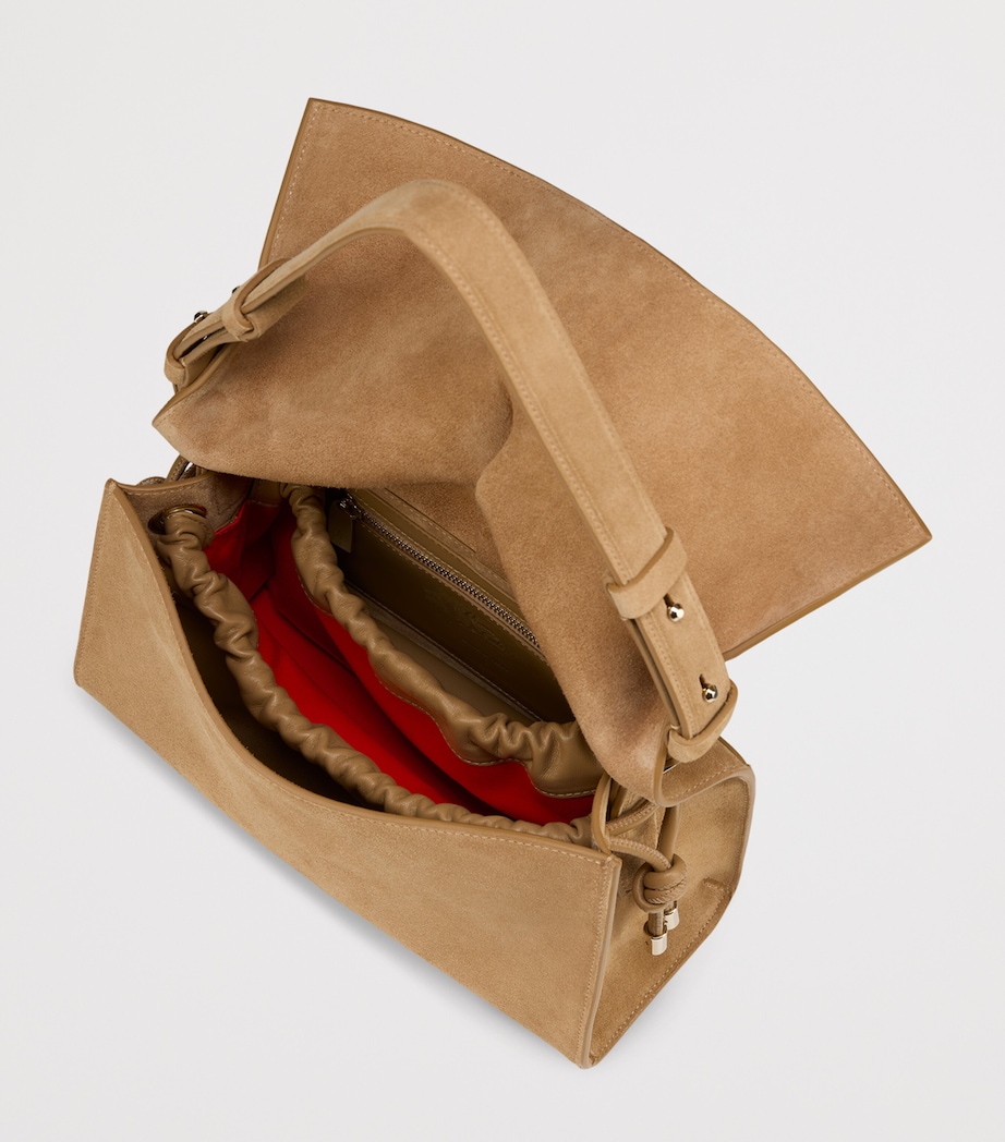 Baggy Small Suede Shoulder Bag F486 Image 3