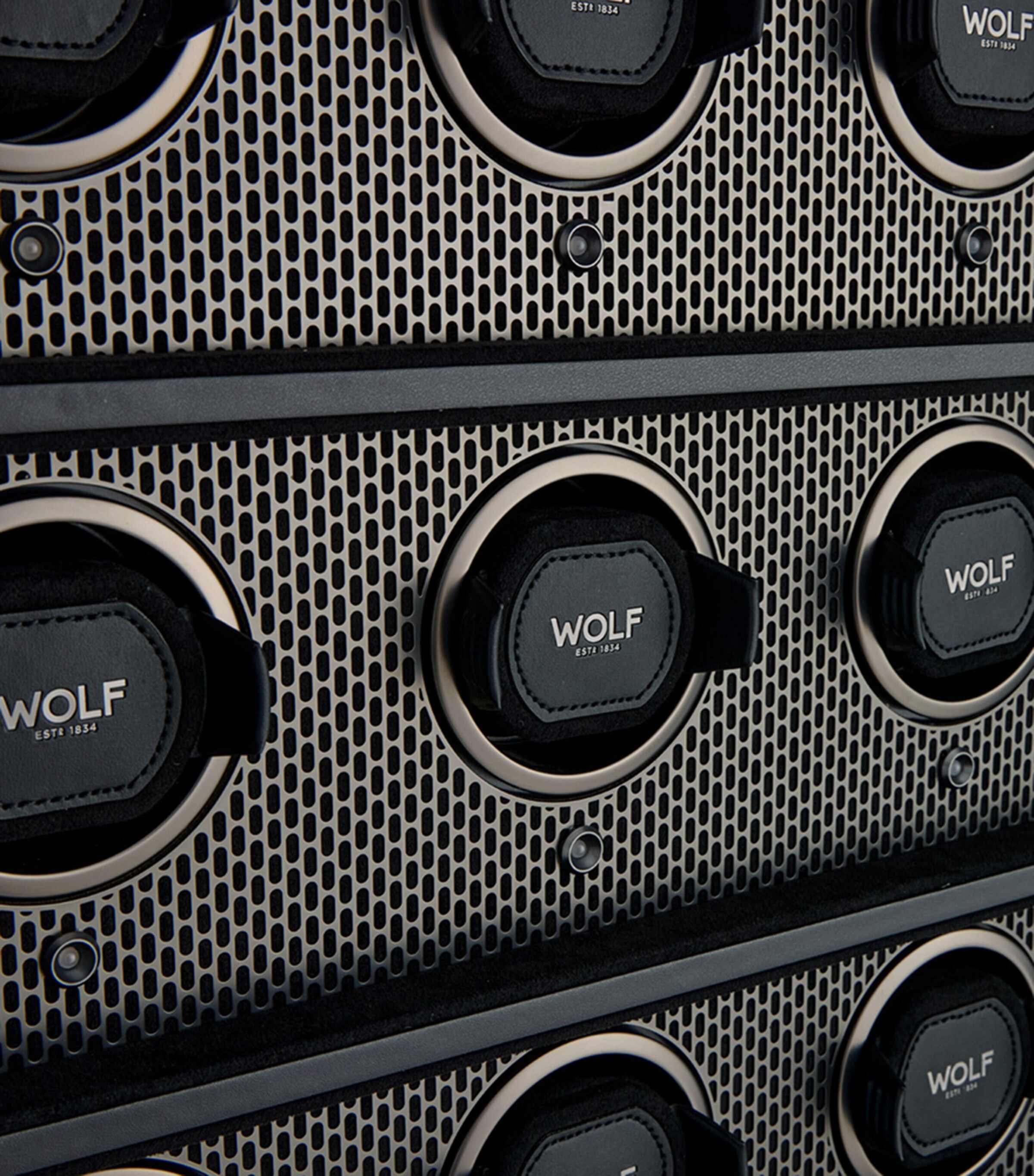 WOLF Axis 12-Piece Watch Winder Cabinet Powdercoat Image 4