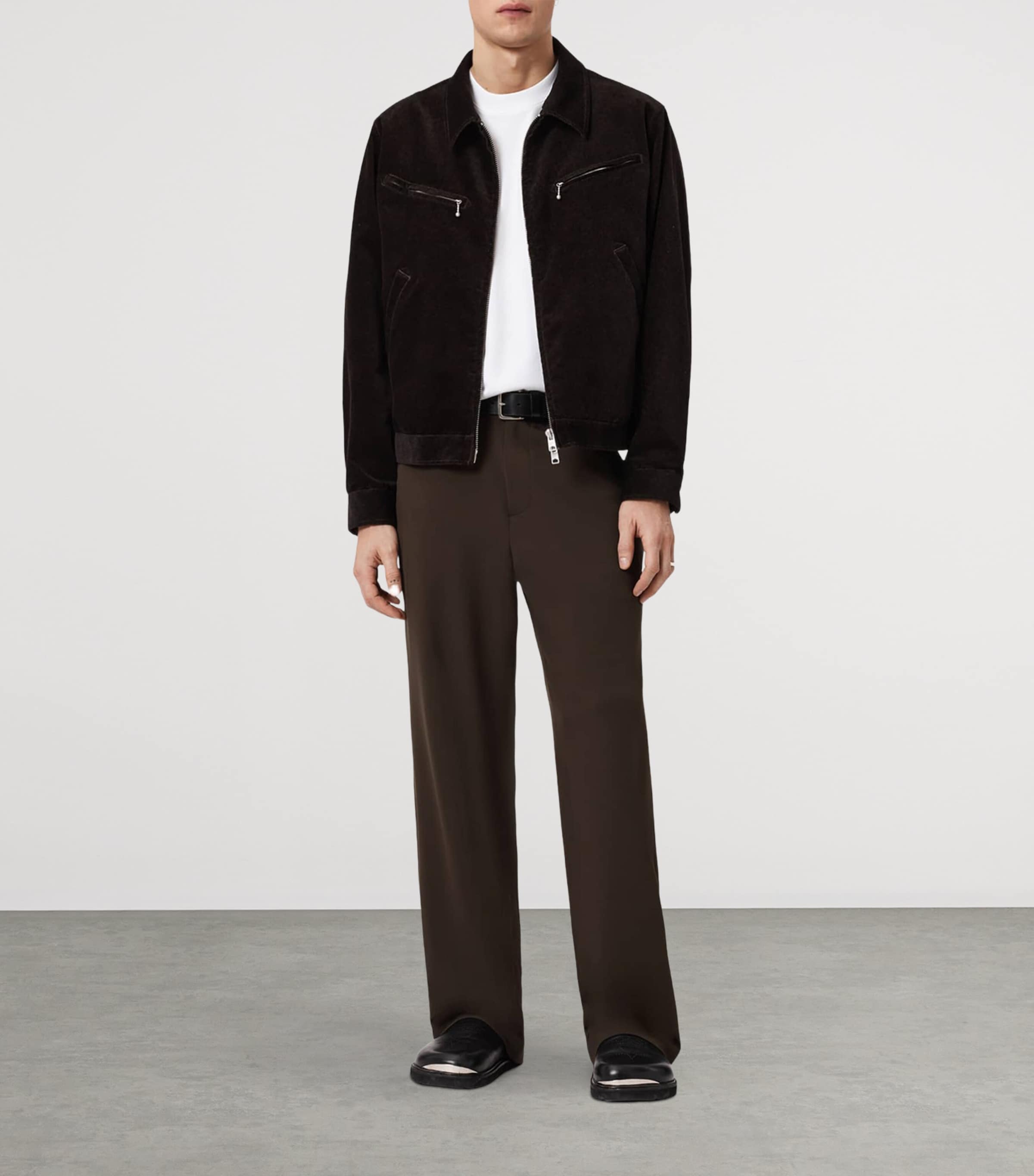 Wide-Leg Halla Trousers TAUPE BROWN Image 2