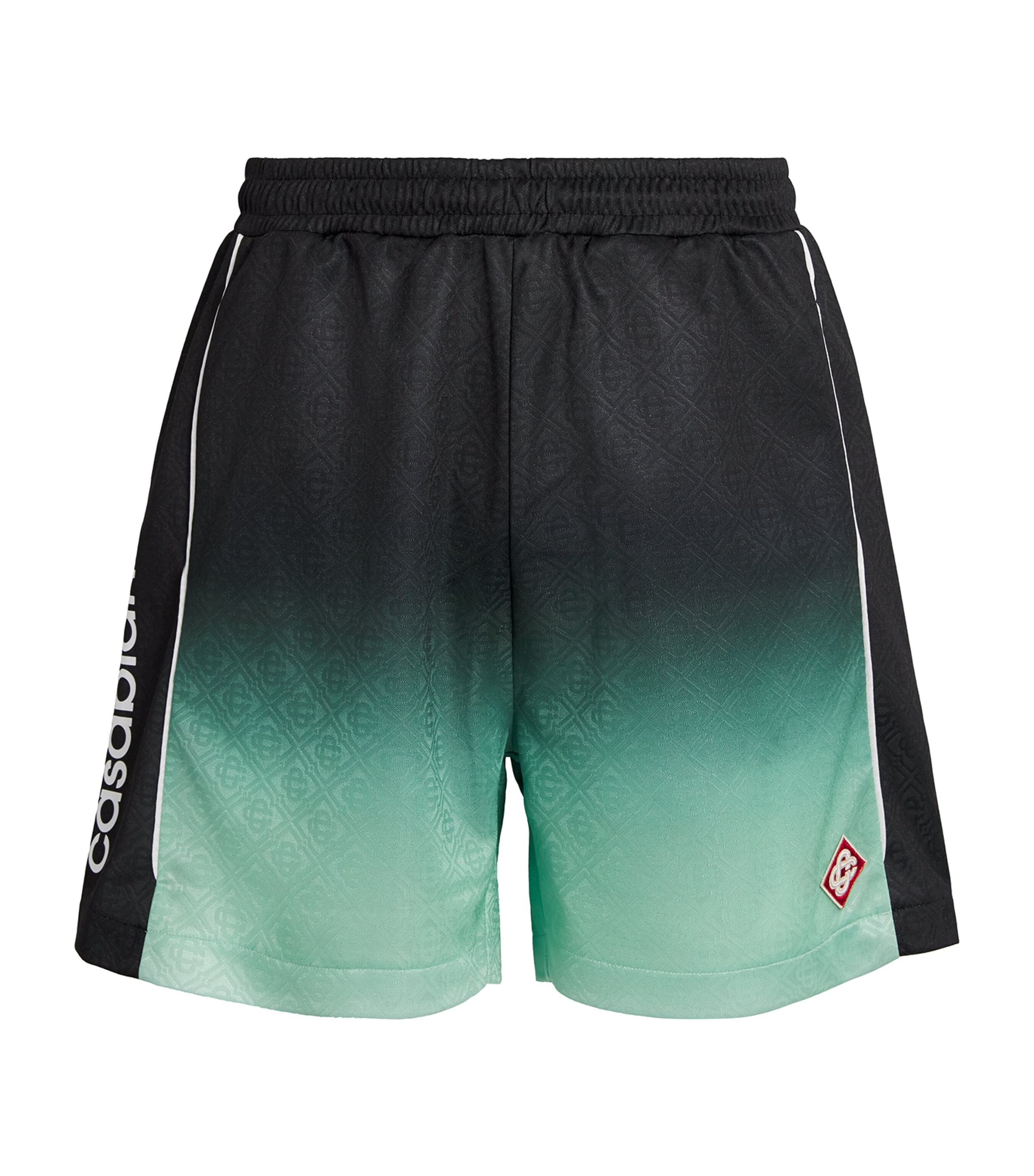 Casablanca Gradient Monogram Jacquard Football Shorts In Multi