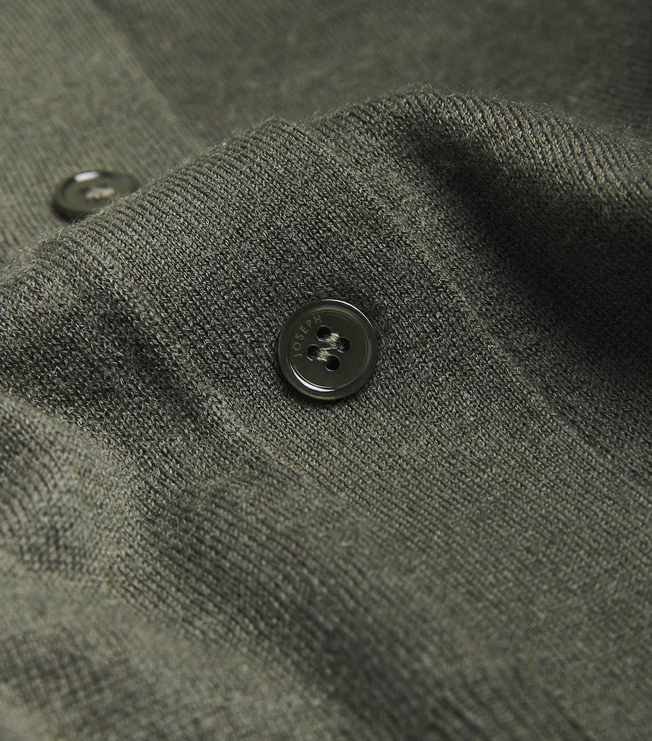 Joseph Womens Cashmere Cashair Cardigan Palm Leaf Image 6