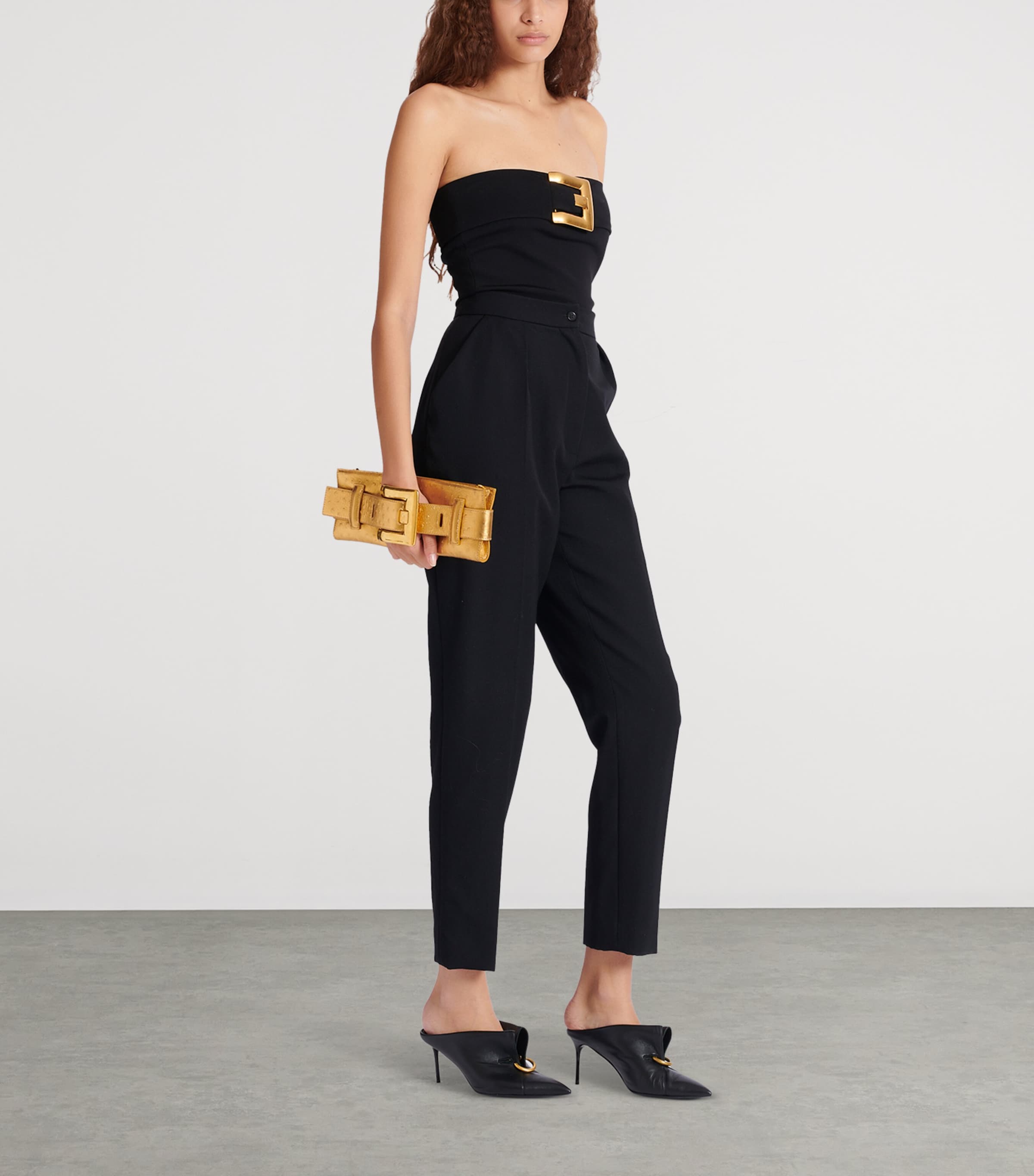 Leather Anthem Clutch Bag 1KA OR Image 2