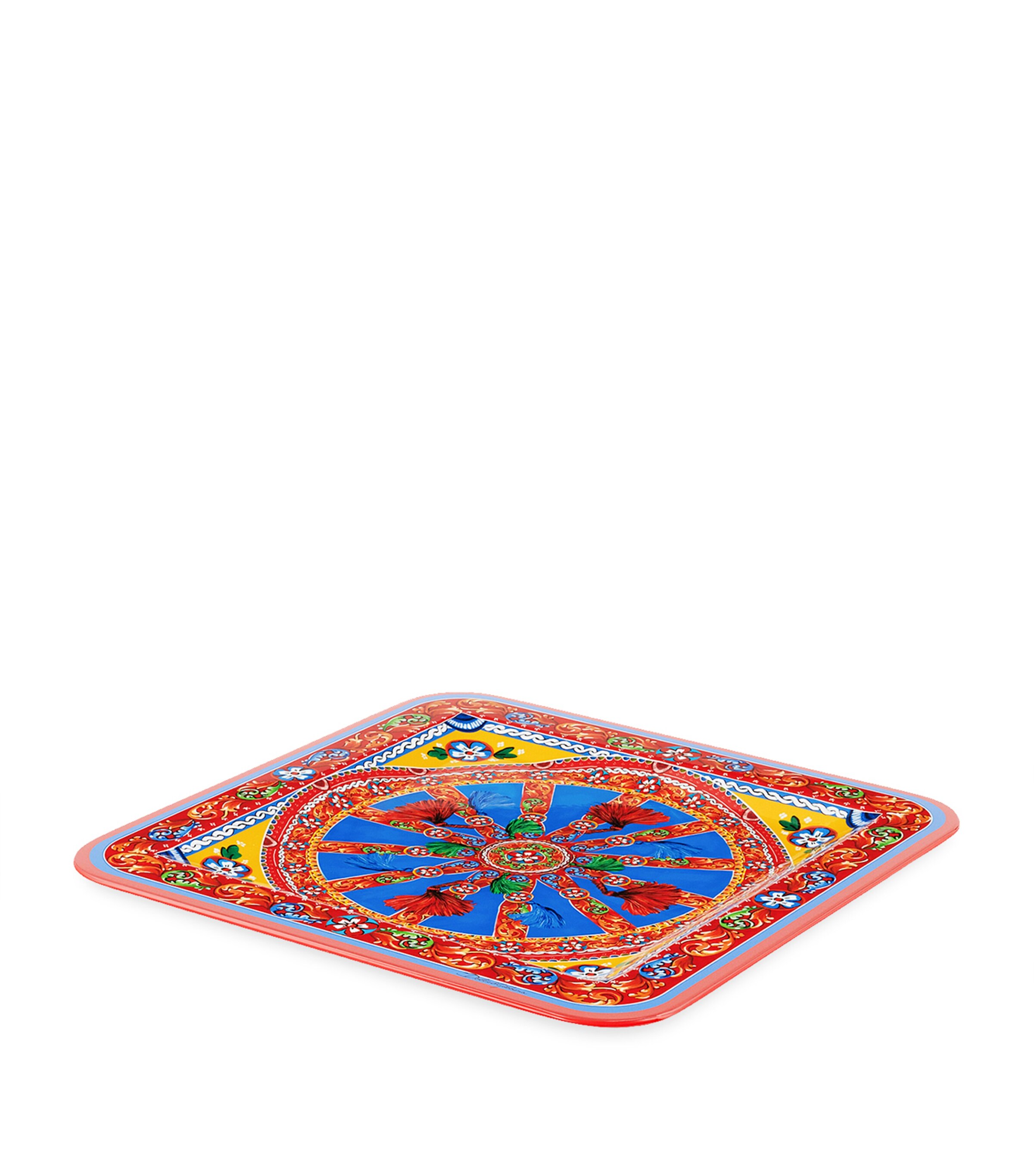 Dolce&Gabbana Casa Wooden Carretto Tray Multicolor Car Image 4