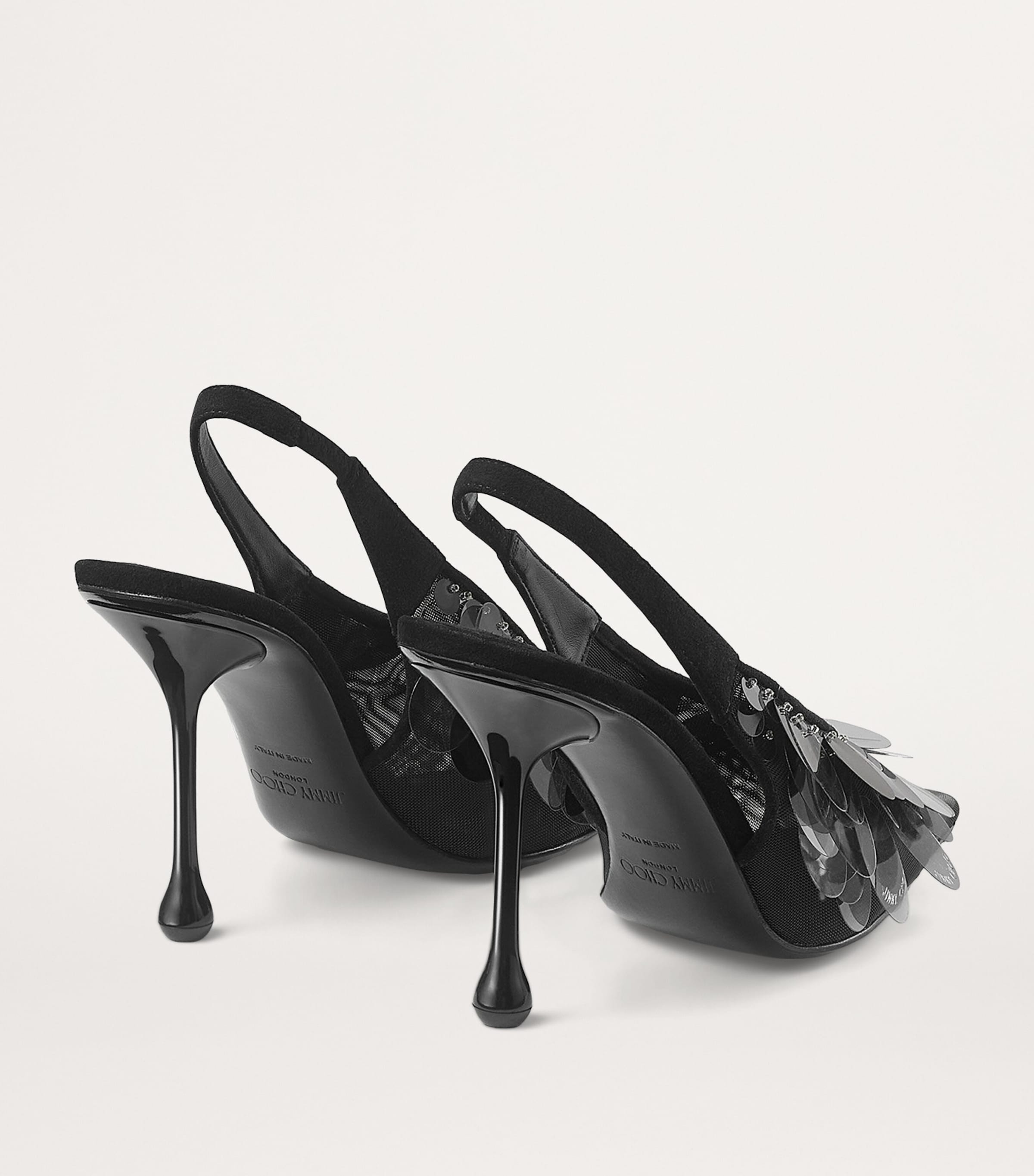 Jimmy Choo Isa 95 Mesh Slingback Pumps | Harrods UK