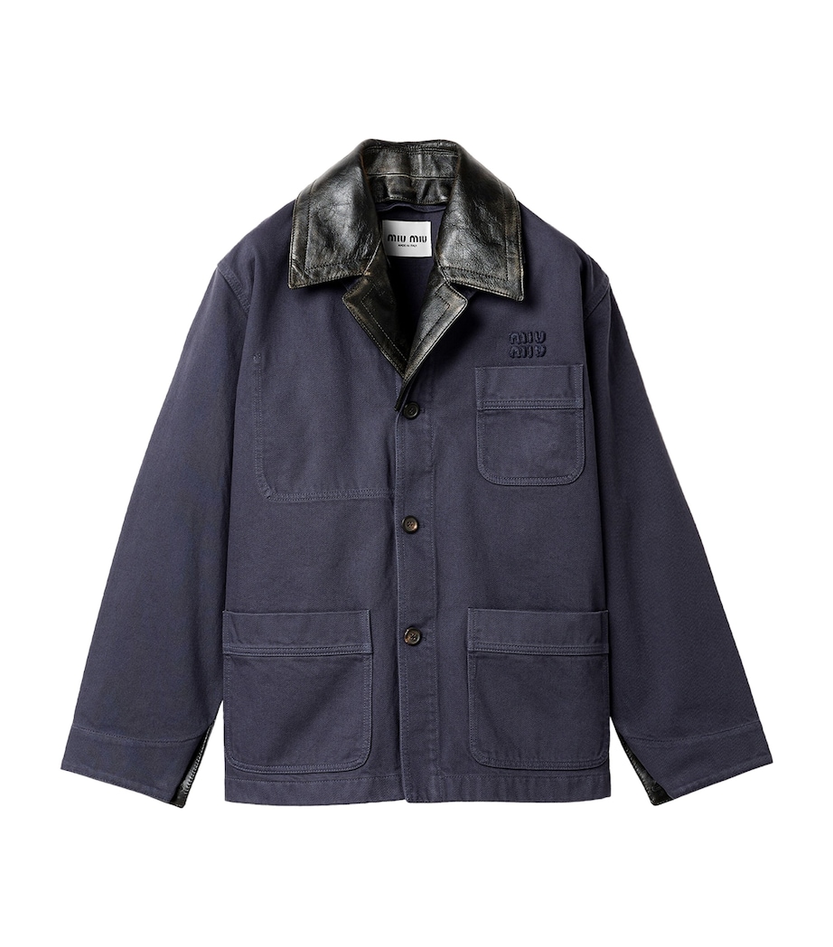 Miu Miu Womens Cotton Chore Jacket Image 1