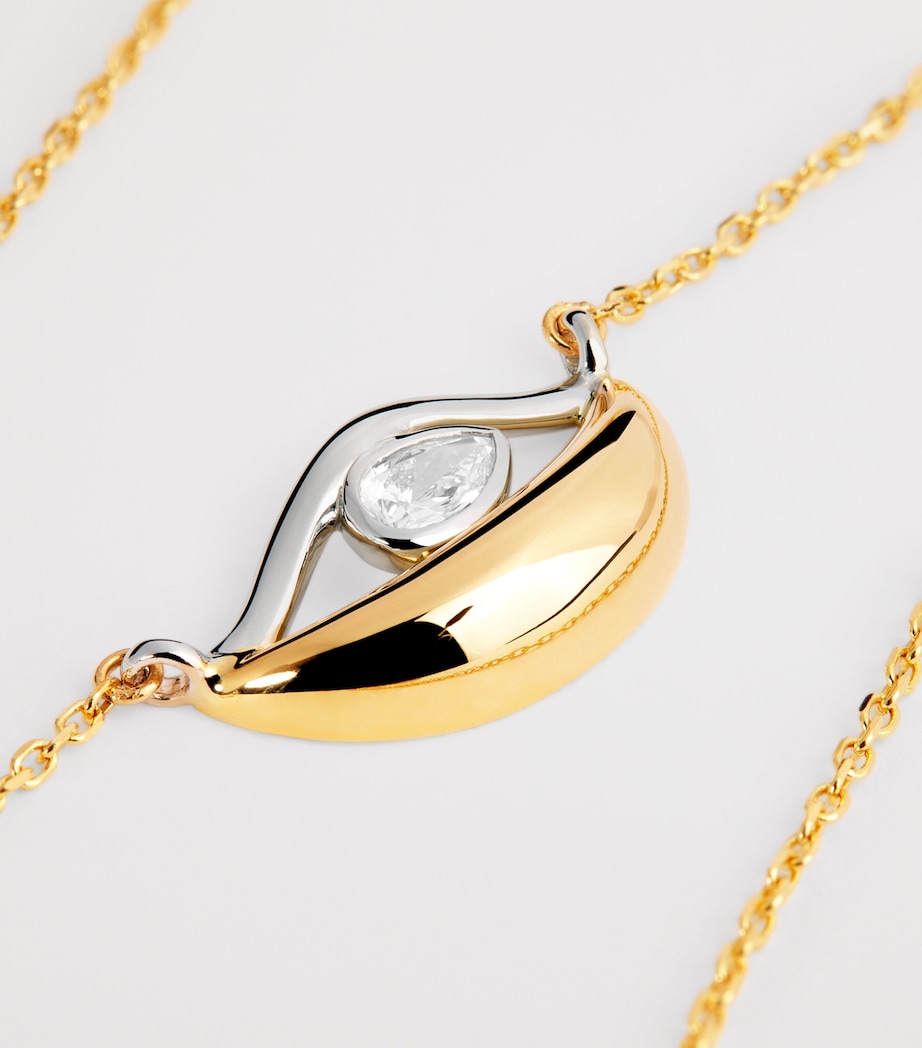 L'ATELIER NAWBAR Mixed Gold and Diamond Salvatore Lot N*93 Necklace Yellow Gold Image 5