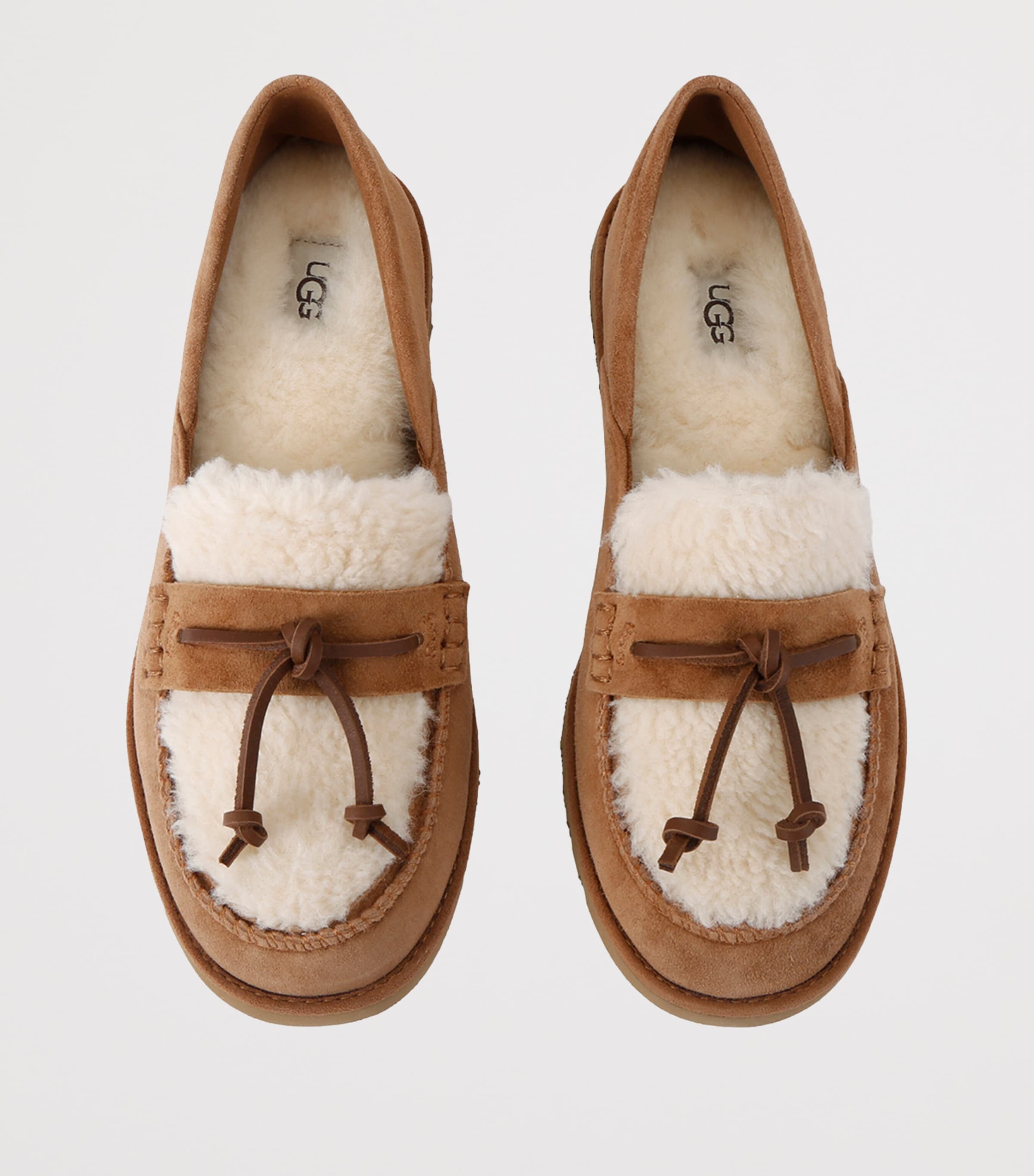 UGG Suede Zora Loafers Tan Comb Image 4