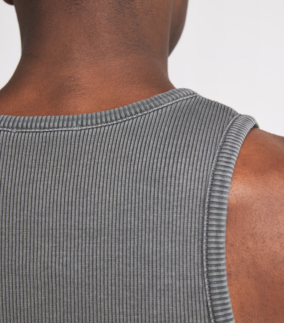 Ribbed Viggo Tank Top PEWTER WASH MID GREY Image 6