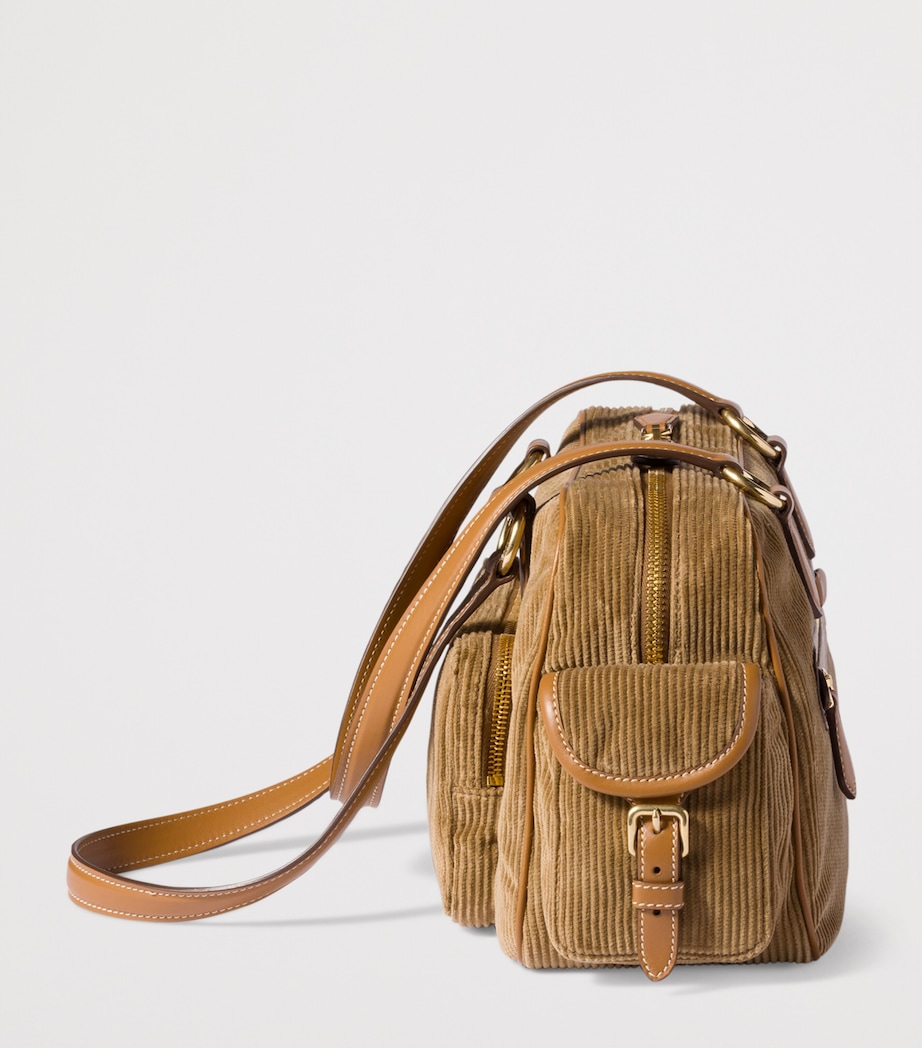Corduroy Pocket Shoulder Bag F0401 Image 7