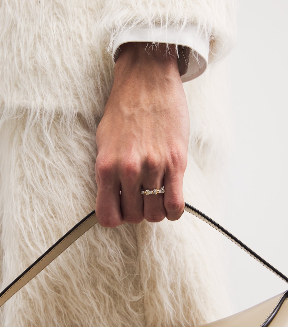 Yellow Gold and Diamond N*93 Warrior Ring YELLOW GOLD Image 2