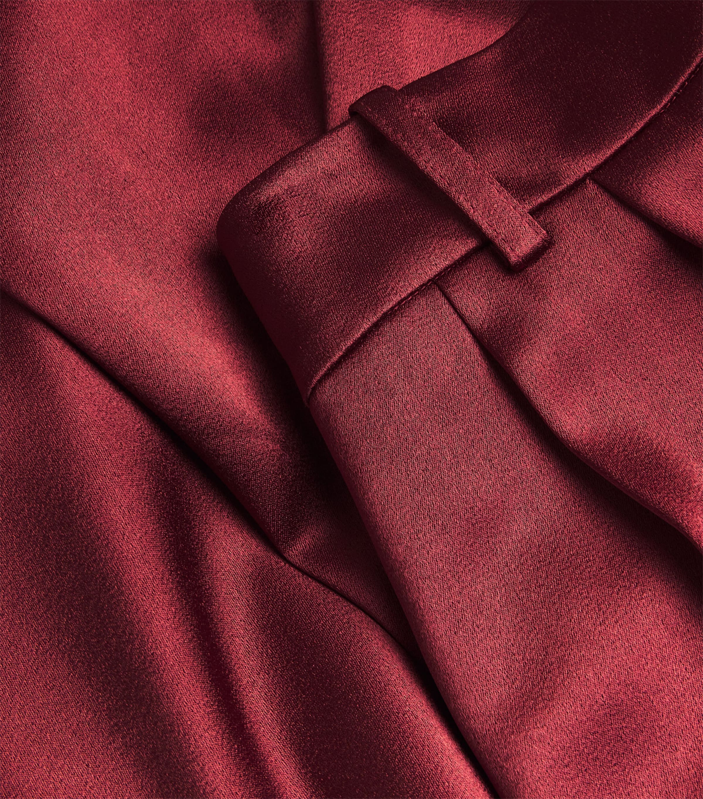 Satin Kennedy Wide-Leg Trousers I606 OXBLOOD Image 5