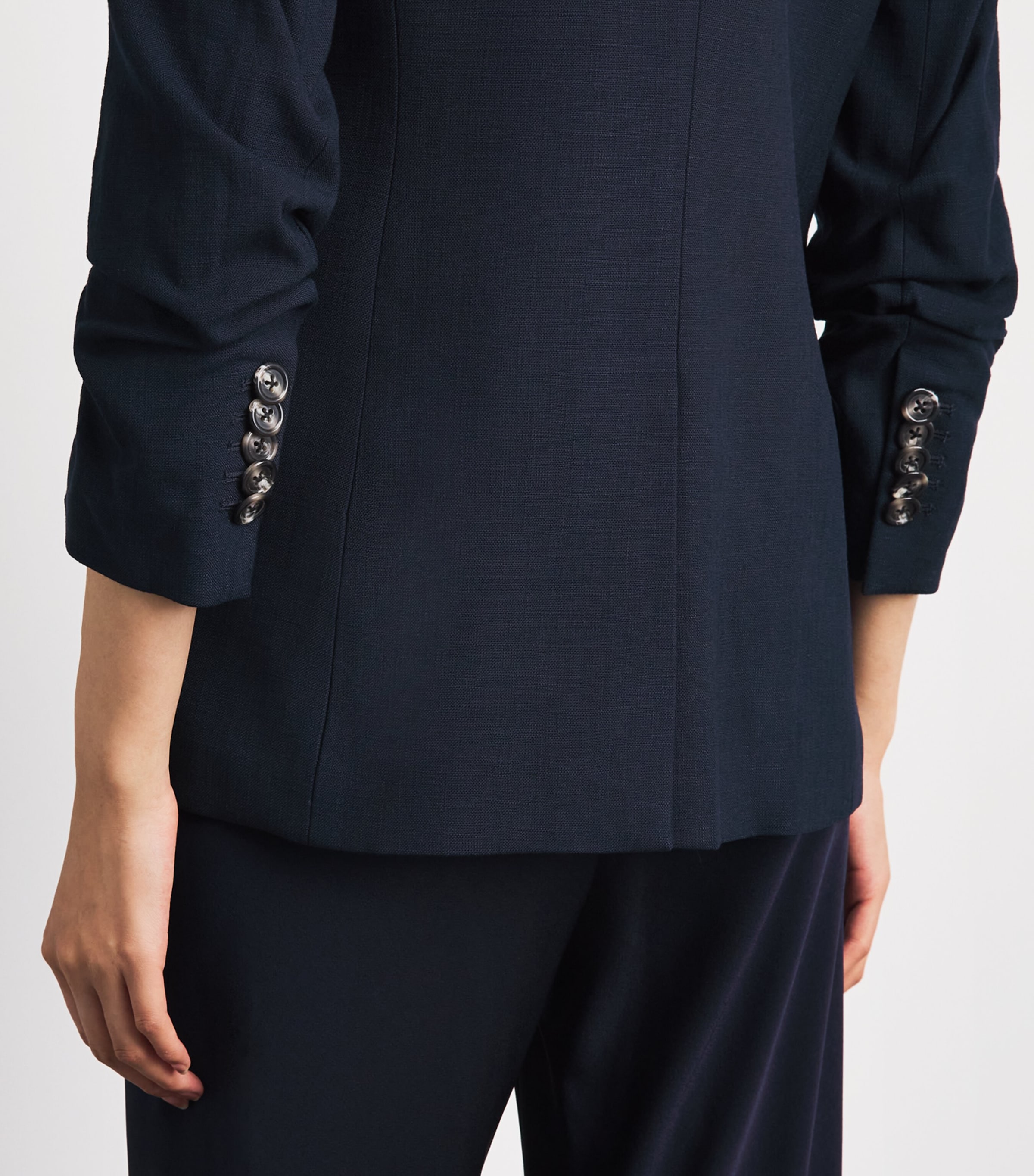 Veronica Beard Womens Battista Dickey Blazer Navy Image 3