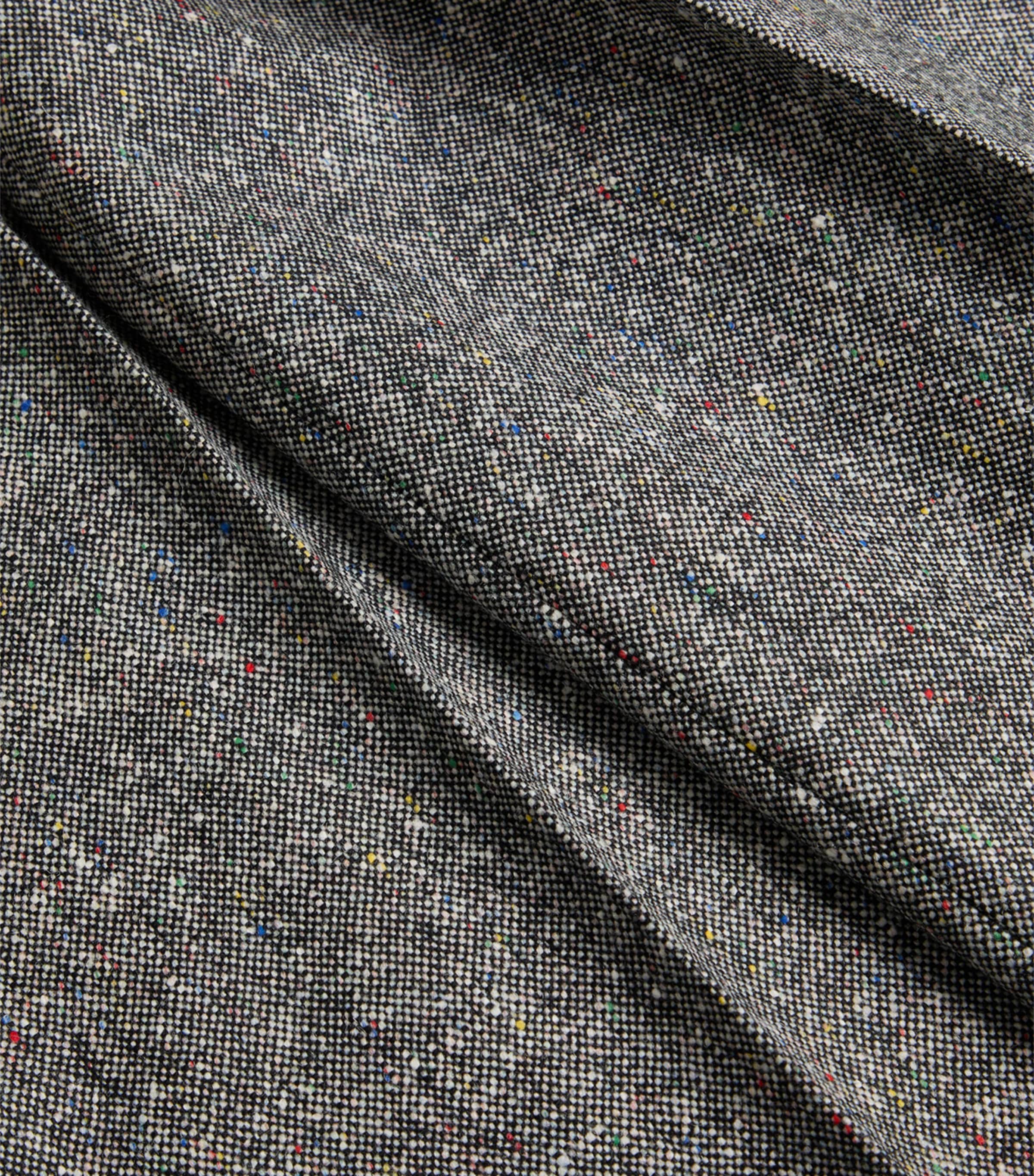 Wool-Blend Speckled Wide-Leg Trousers 0AN Image 6