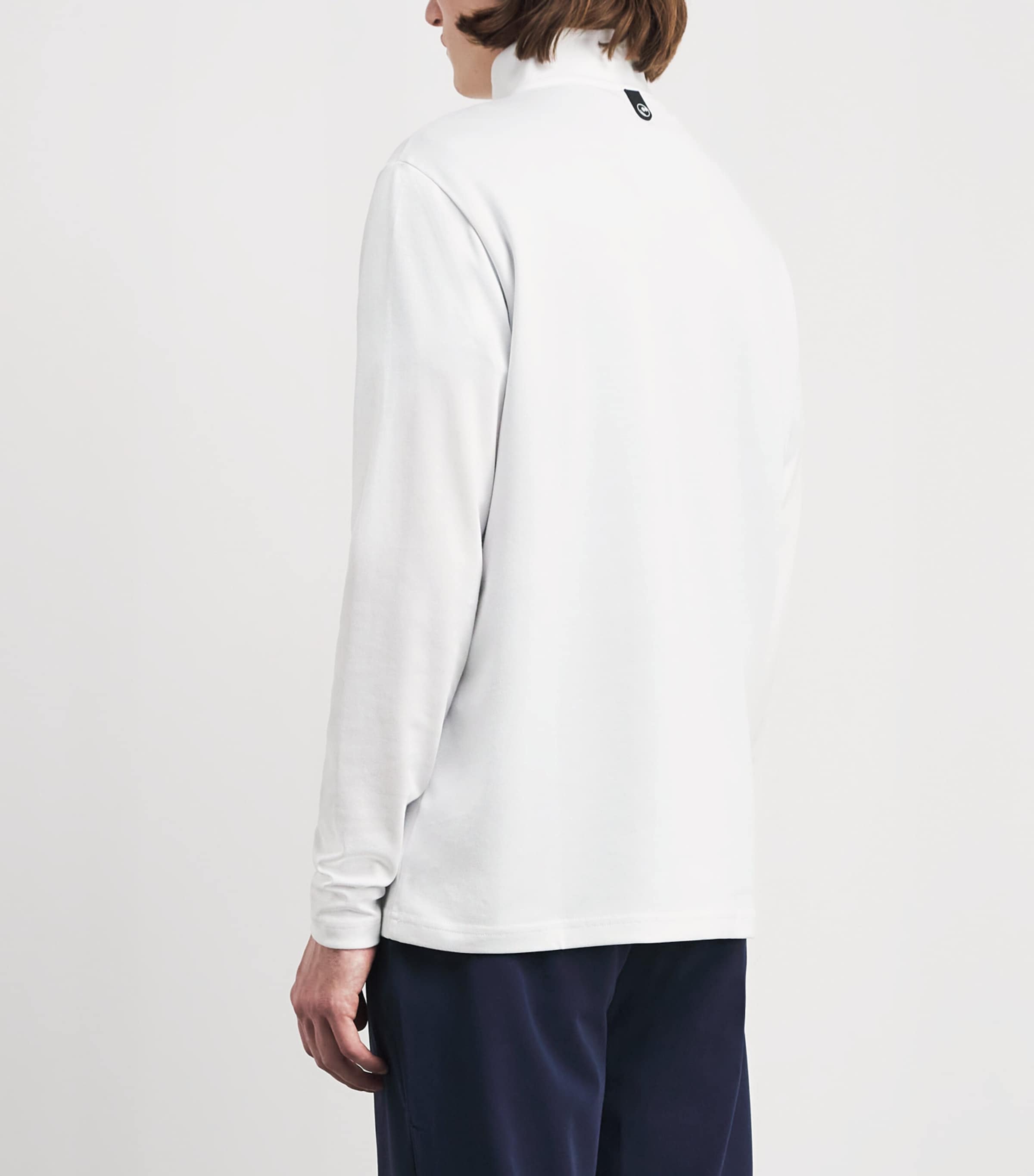 Malbon Golf Mens Flyer Mid Layer White Image 5