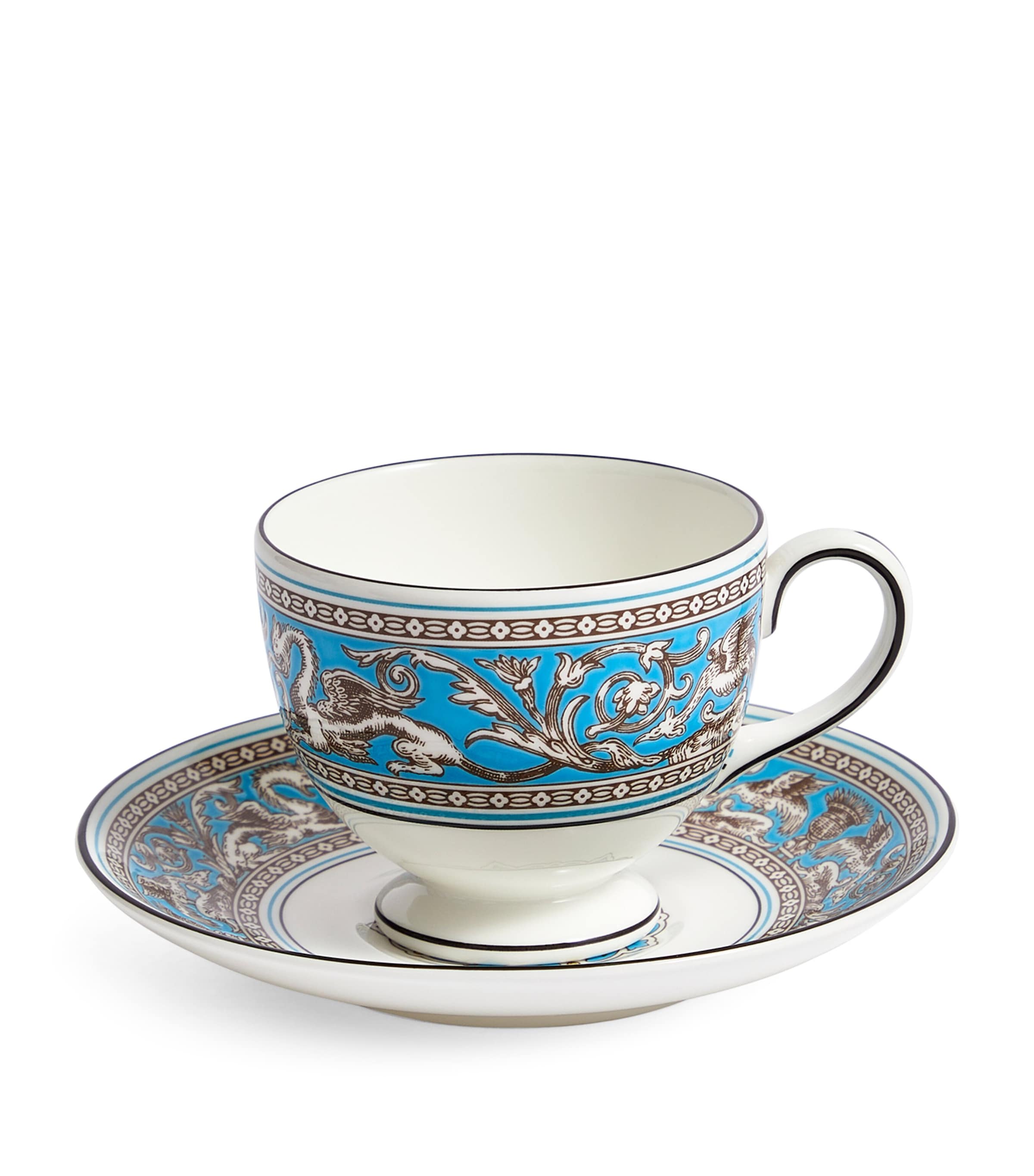 Shop Wedgwood Florentine Turquoise Teacup & Saucer