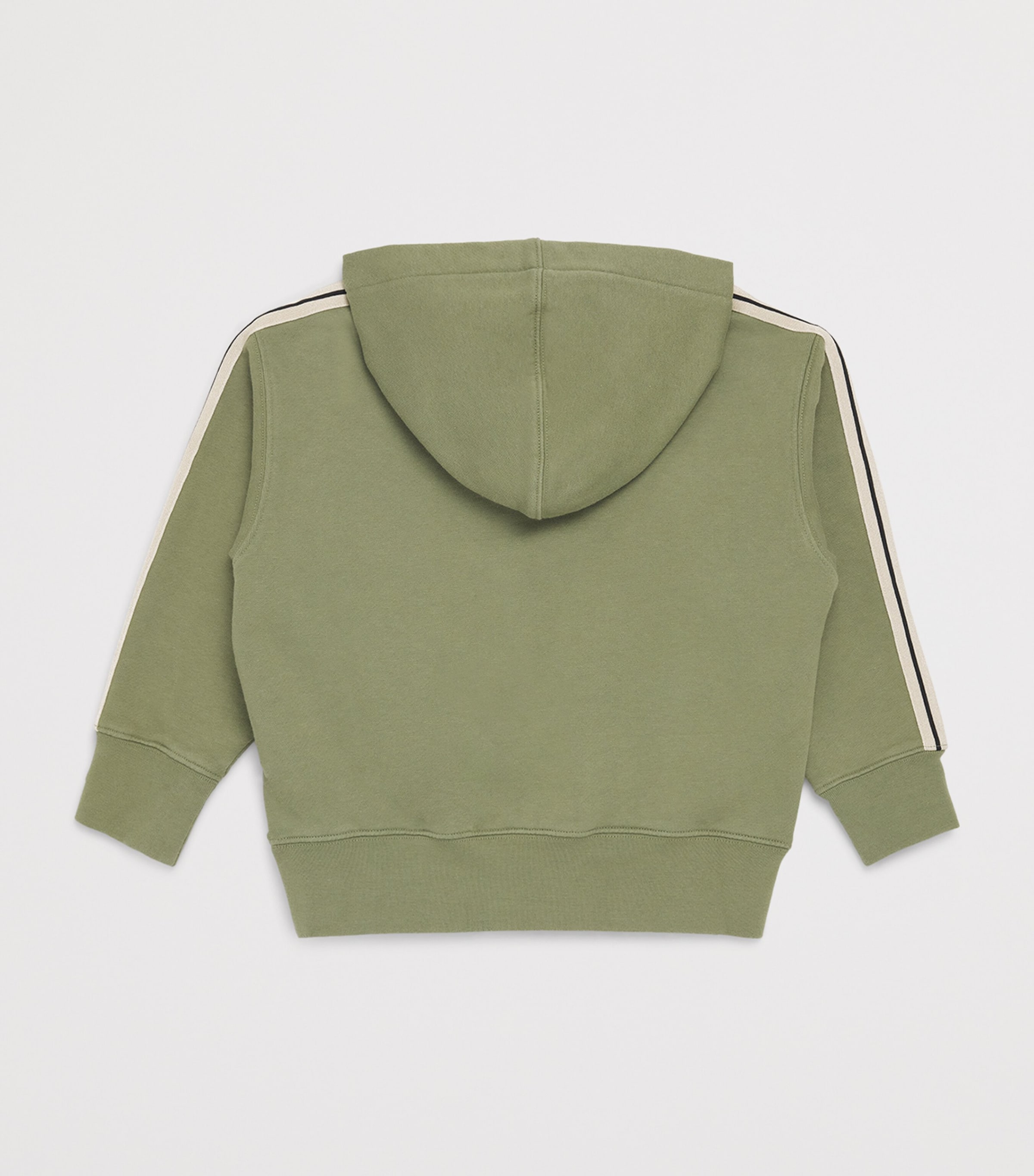 Palm Angels Kids Cotton Track Hoodie (4-12+ Years) Grn Blck Image 2