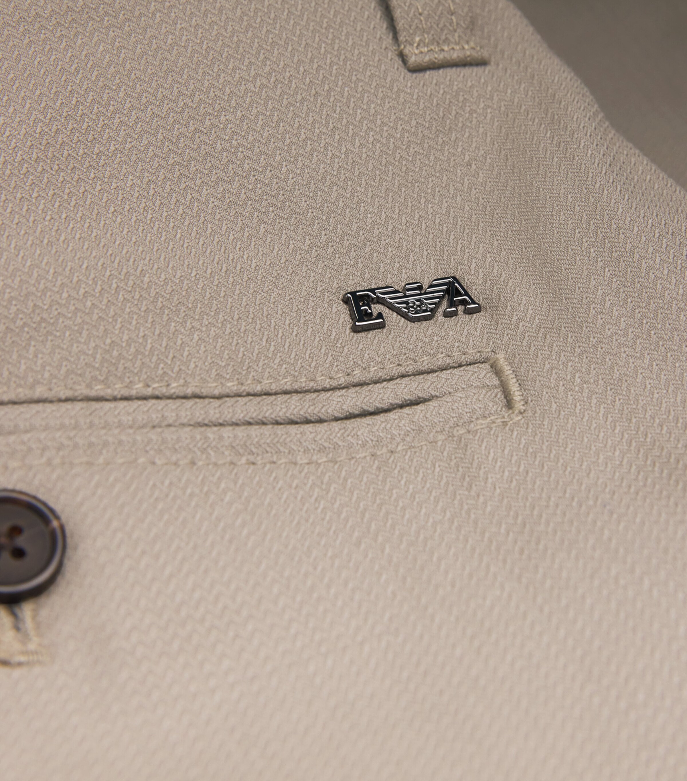 Emporio Armani Mens Twill Trousers Image 6