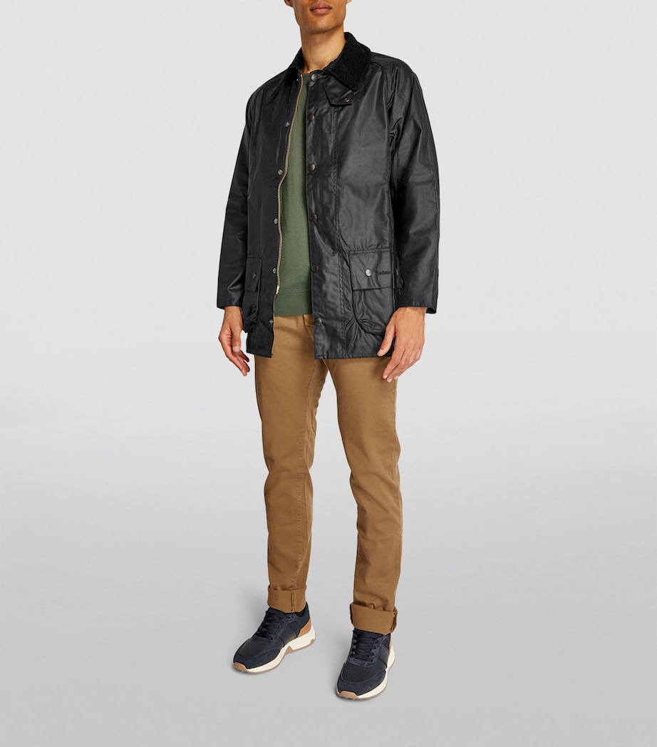 Waxed Beaufort Jacket NAVY Image 3