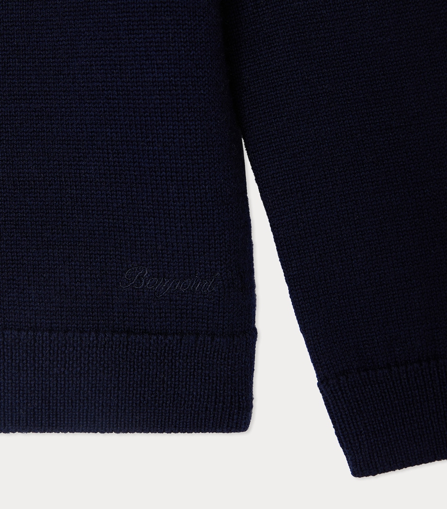 Wool Embroidered Juo Sweater (4-8 Years) UPB MARINE Image 3