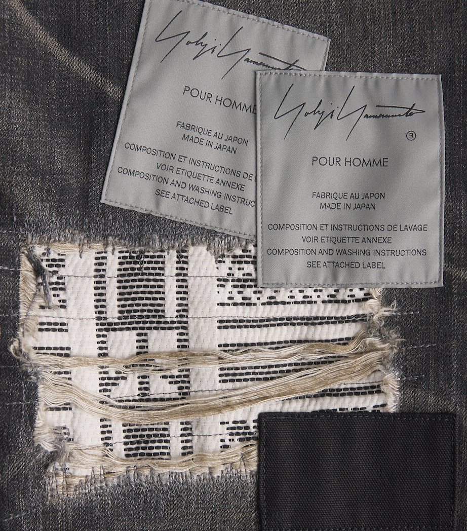 Yohji Yamamoto Mens x Neighborhood Savage Straight Jeans Black Image 6