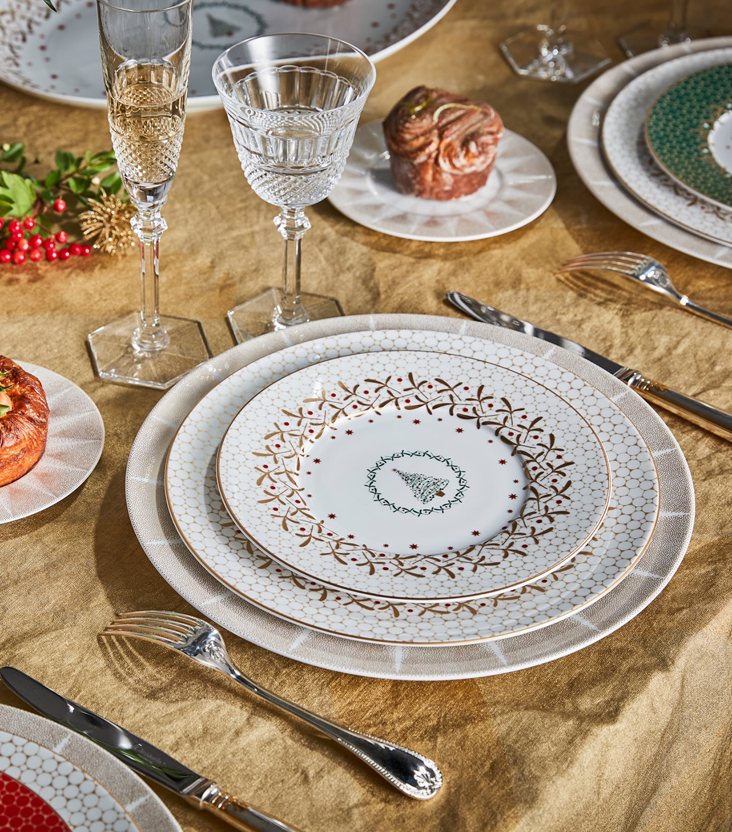 Bernardaud Noël Dessert Plate (20cm) Multicolore Image 2