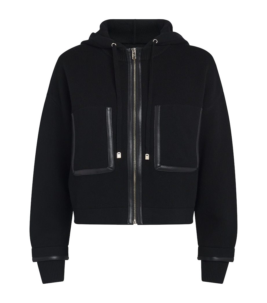 Sandro Paris Womens Zip-Up Cardigan Black Image 1