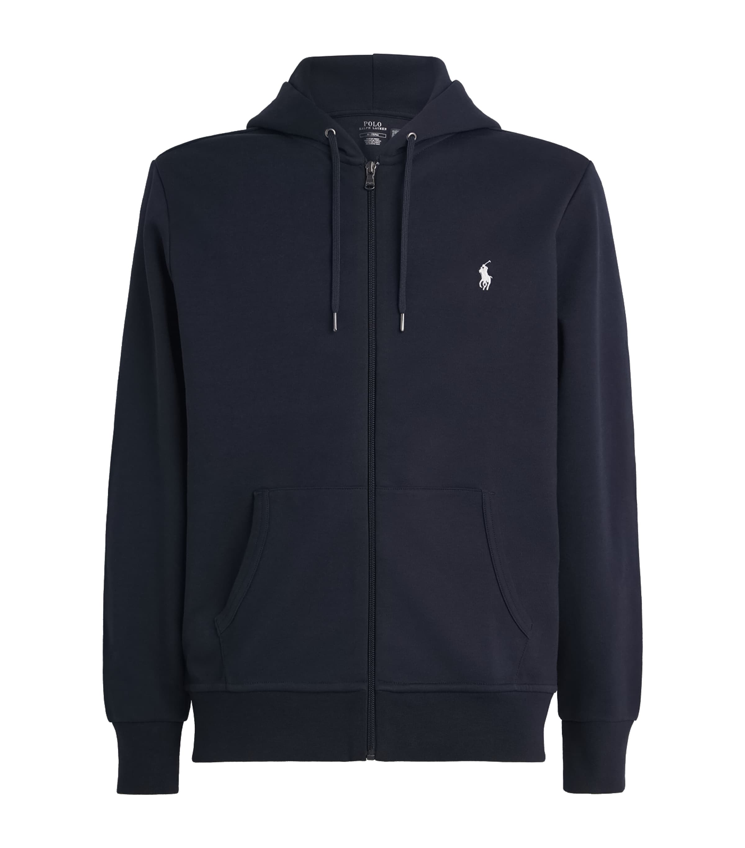 Polo Ralph Lauren Mens Polo Pony Zip-Up Hoodie Aviator Navy Image 1