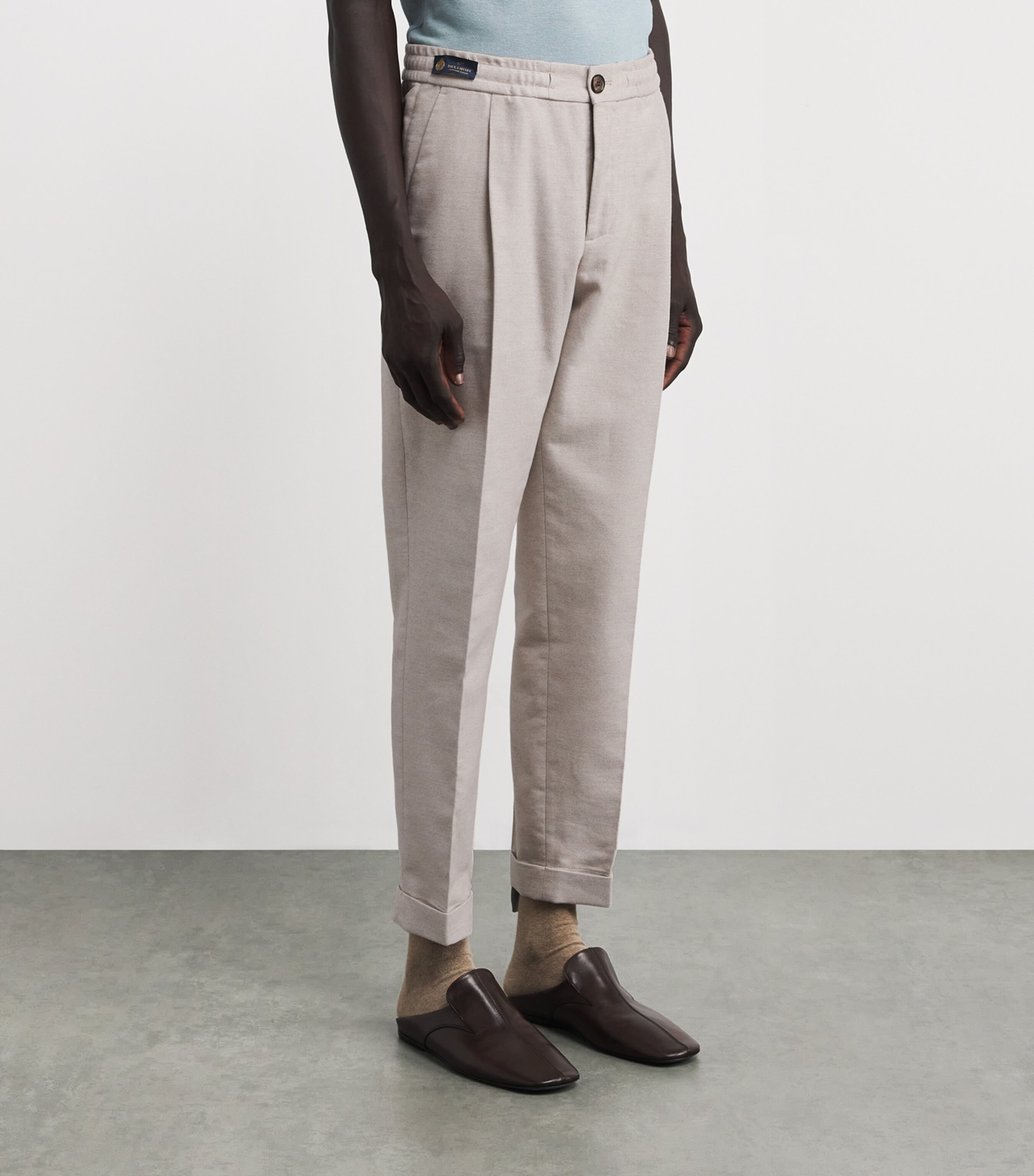 Cotton-Cashmere Chinos 629 BEIGE Image 3