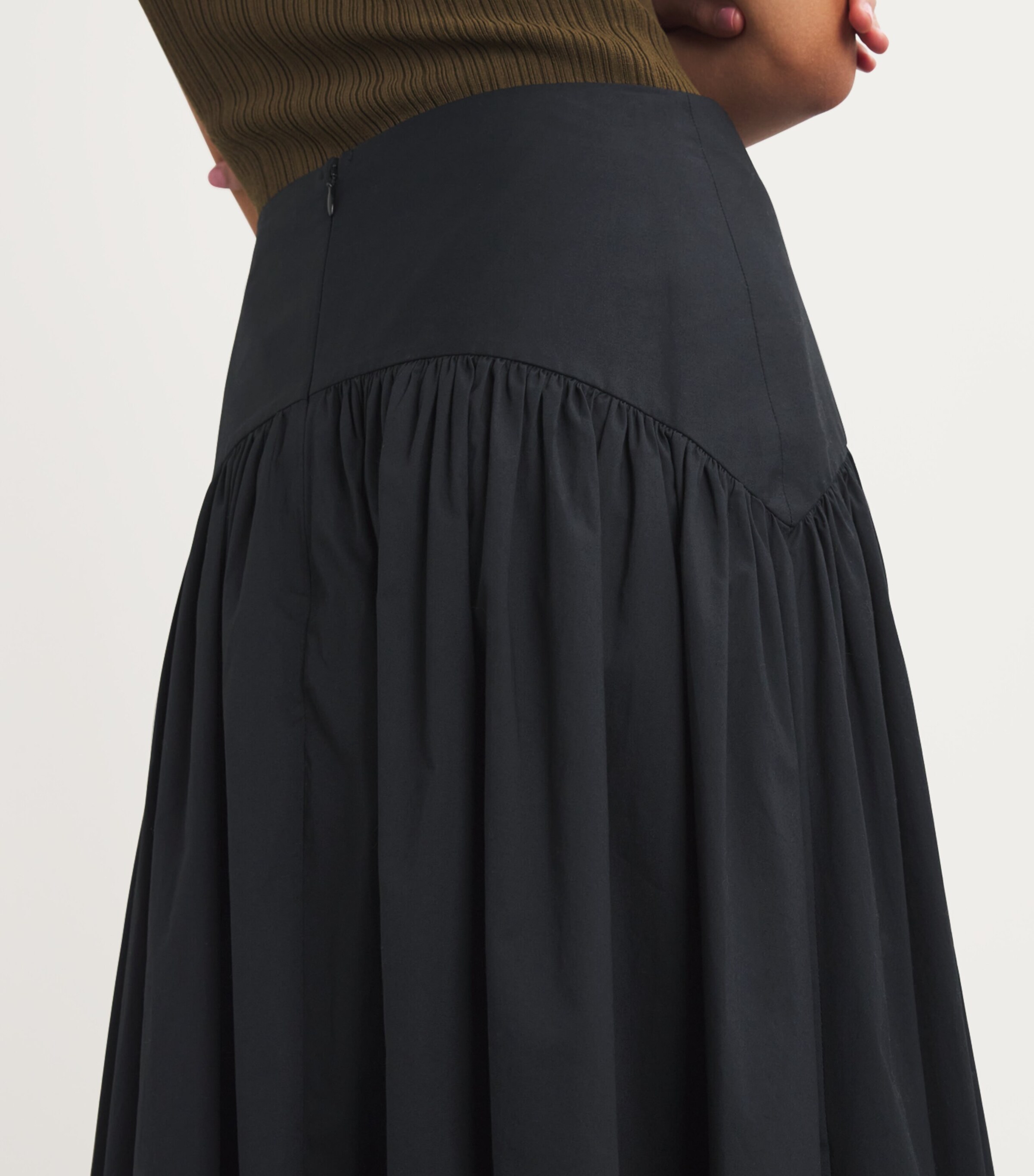 STAUD Womens Procida Maxi Skirt Black Image 6