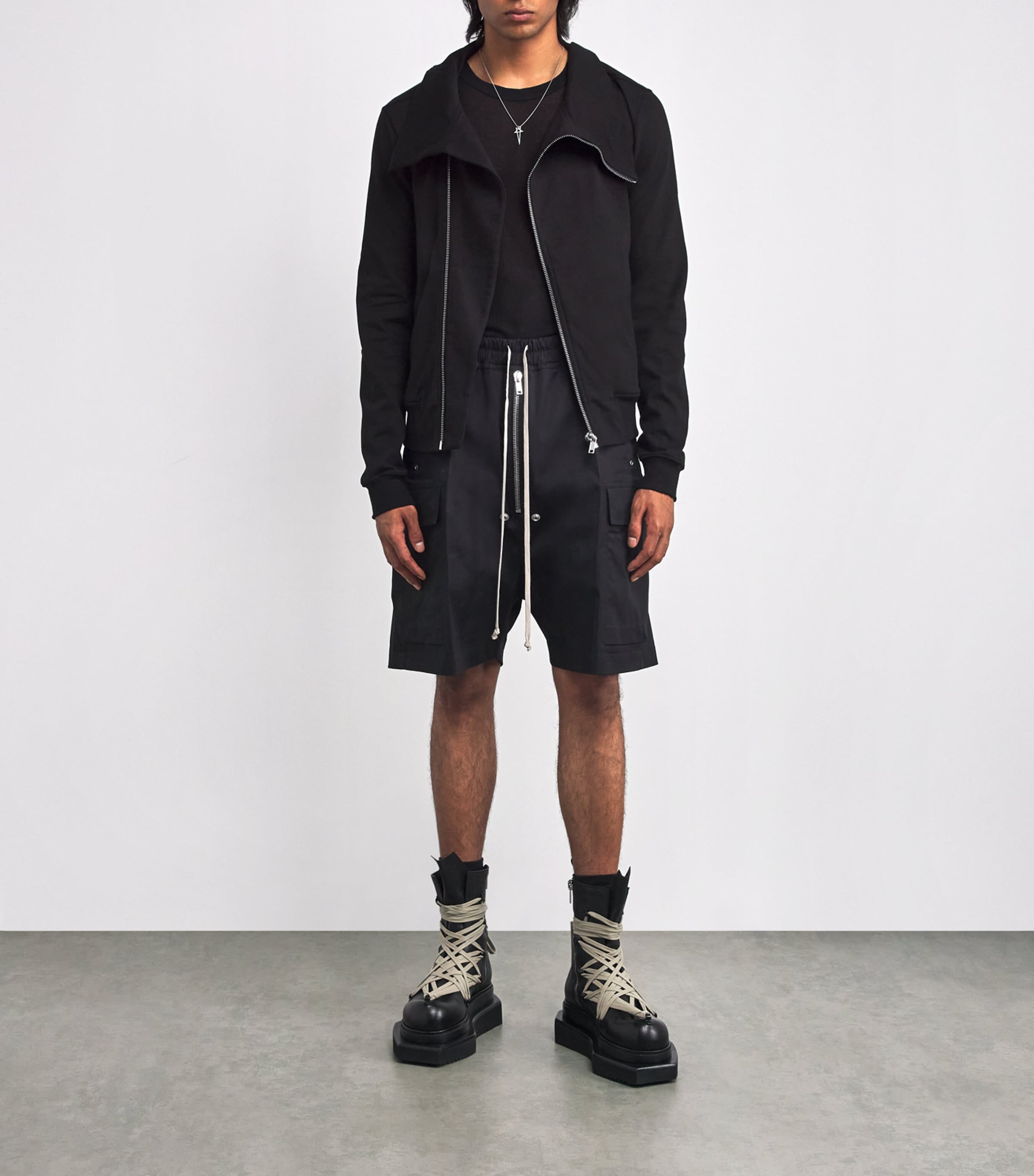 Rick Owens Black Mega-Lace Turbo Cyclops Boots | Harrods US