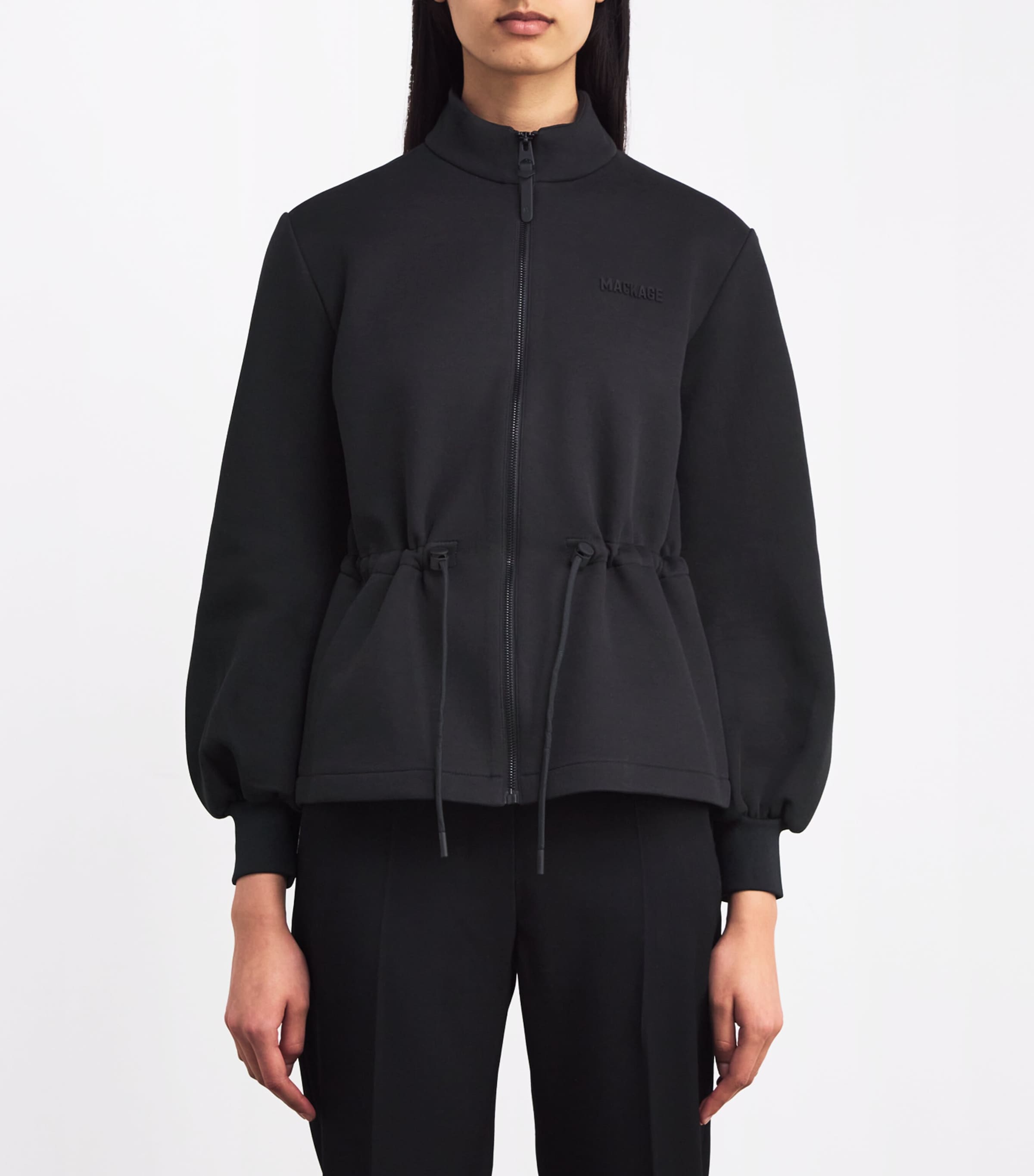 Finola Zip-Up Jacket BLACK Image 3