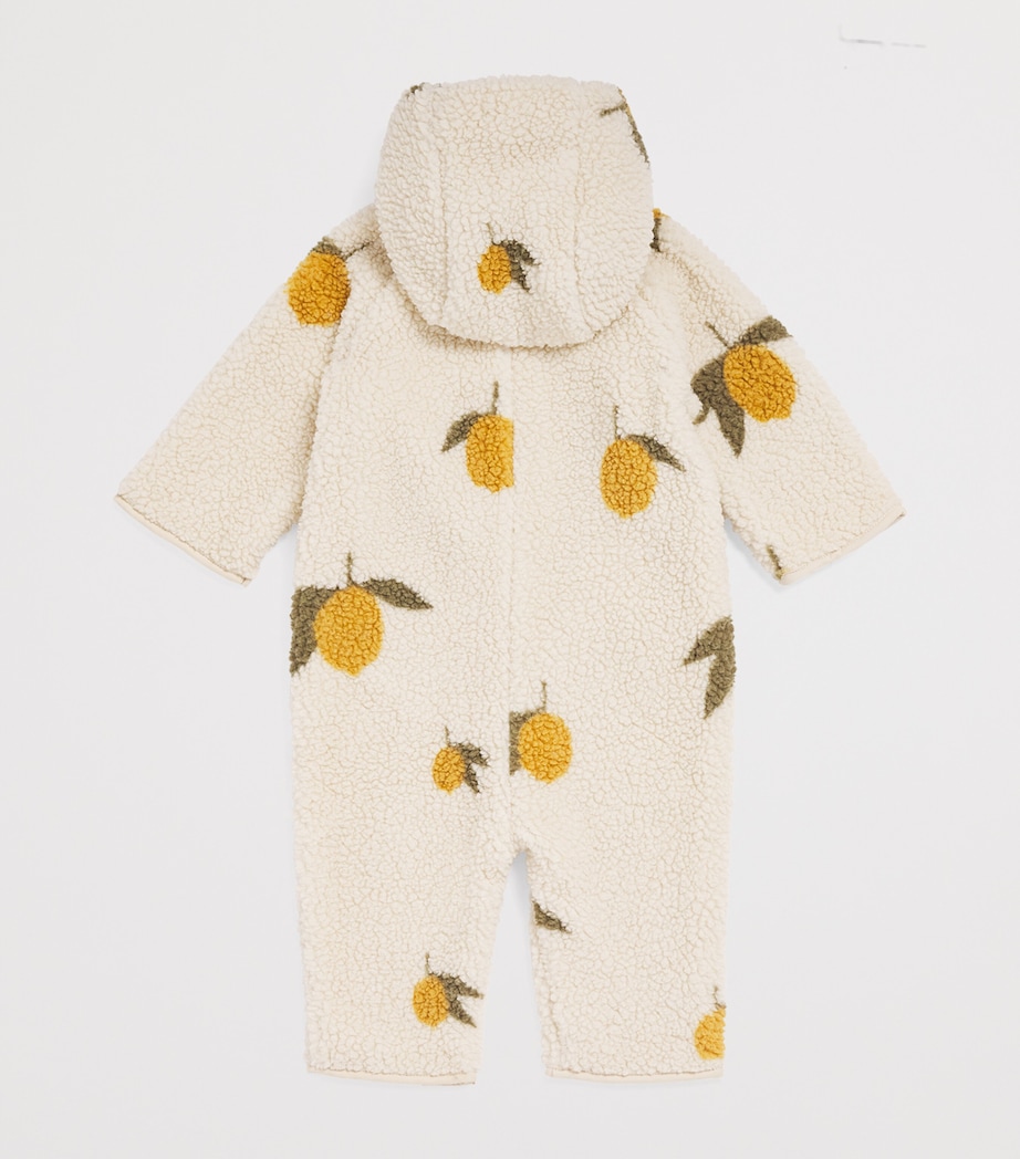 Fleece Teddy Playsuit (3-18 Months) P00061GRAND CITRON Image 2