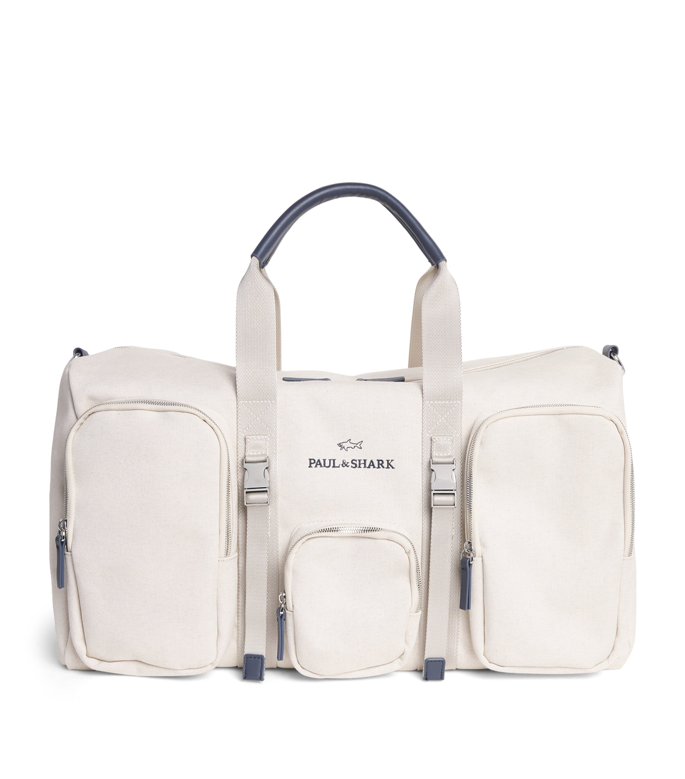 Cotton-Blend Canvas Duffle Bag 347 LIGHT BEIGE Image 1