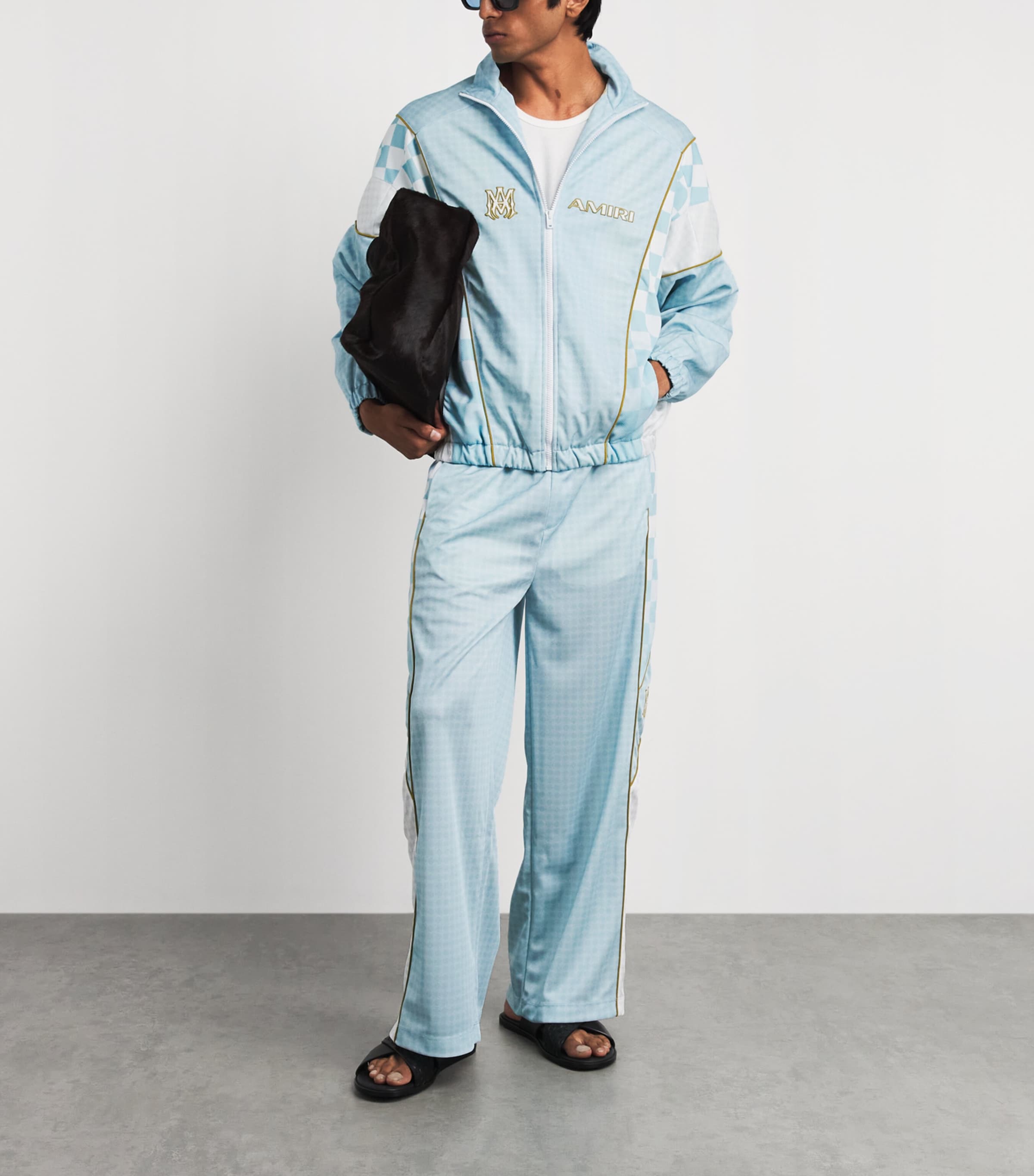 AMIRI Mens Sport Track Jacket Sky Image 2