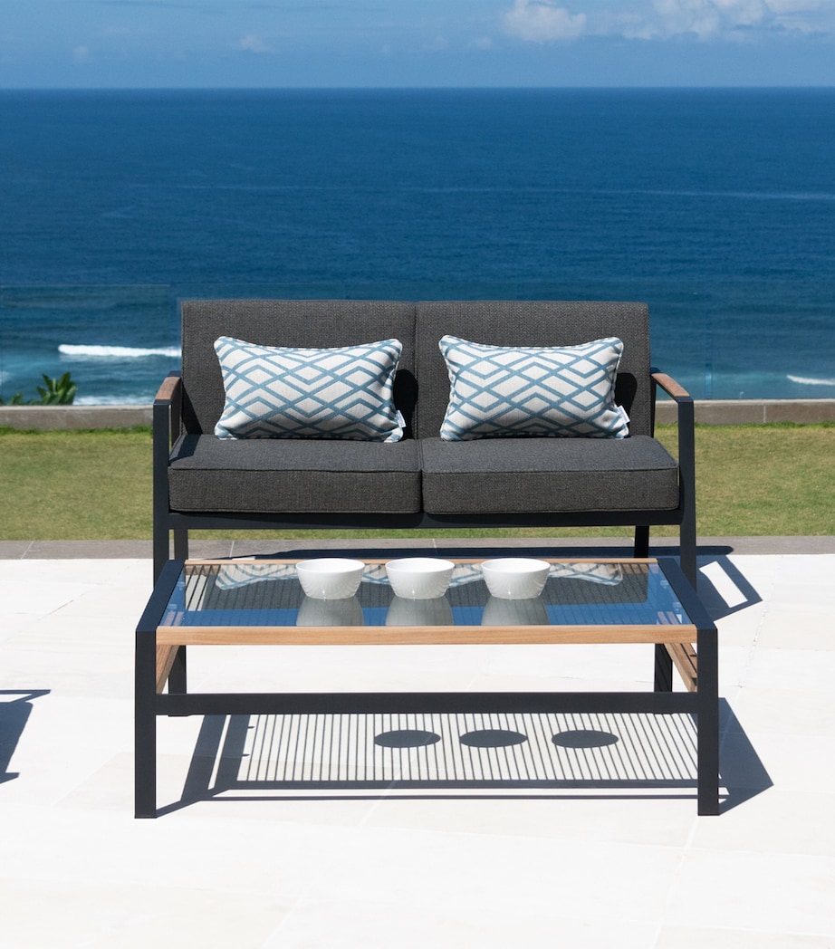California 2-Seater Outdoor Sofa CHARCOAL Image 2