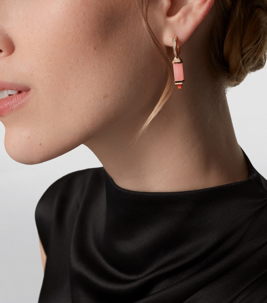 Rose Gold, Diamond and Gemstone Les Berlingots de Cartier Earrings ROSE GOLD Image 2