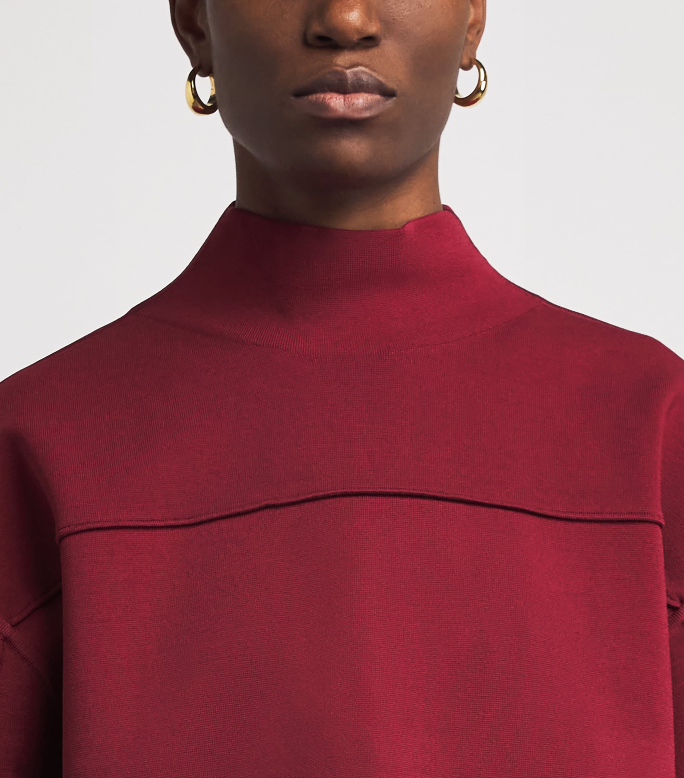 Milano-Knit Larrey Compact Sweater CHERRY Image 6