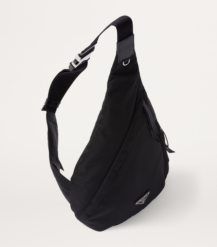 Re-Nylon and Leather Backpack F0002 Image 3