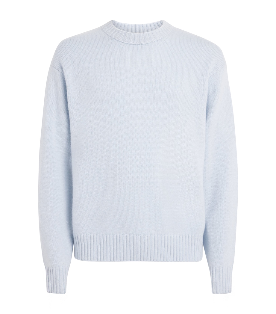 Cashmere Crew-Neck Sweater PALE BLUE HEATHER Image 1
