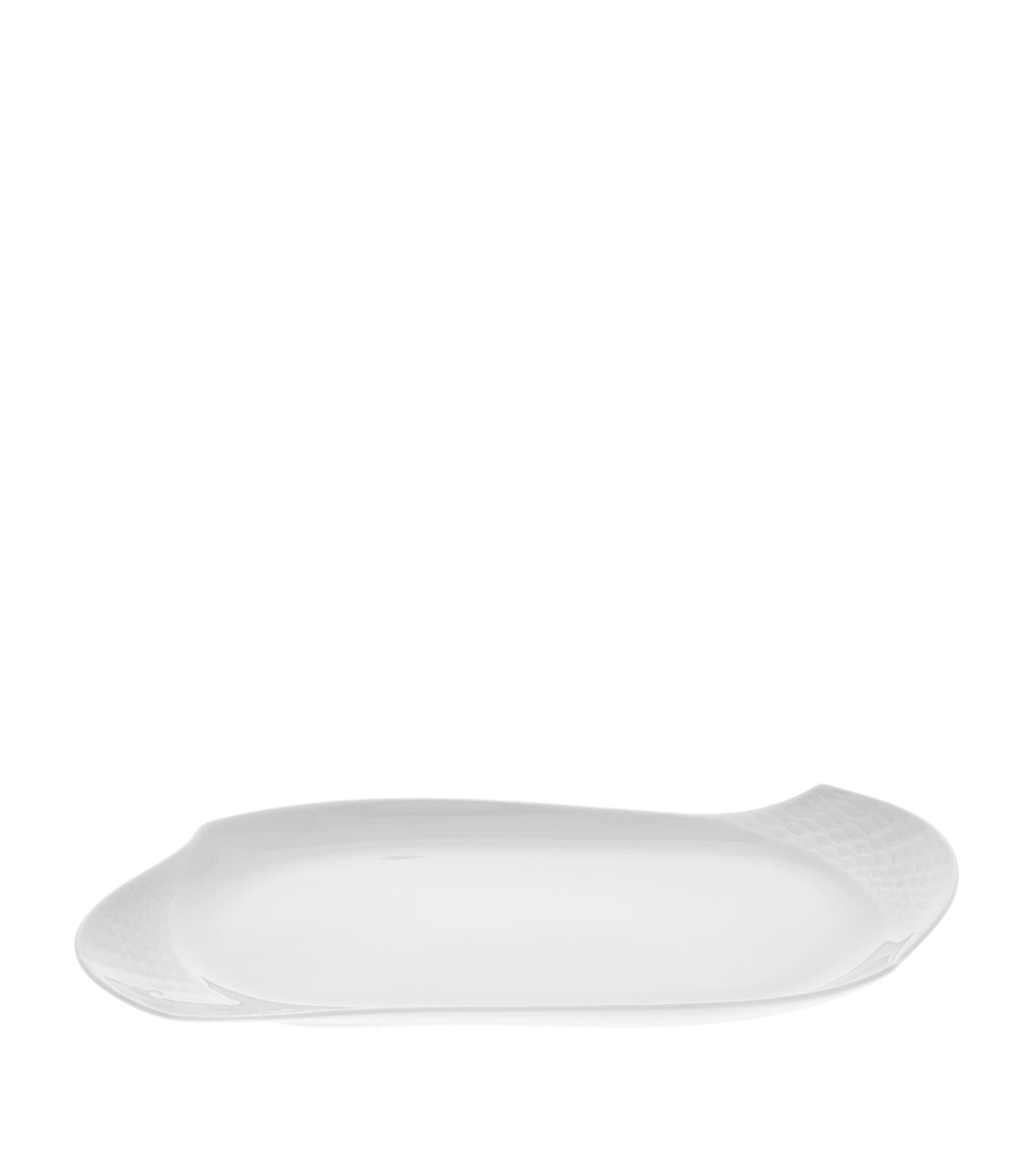 Meissen Waves Relief Platter In White