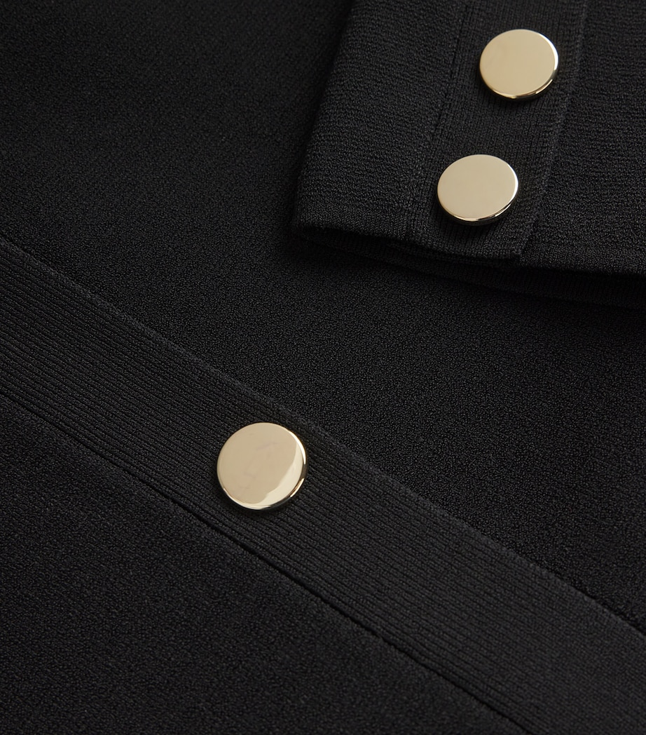 Stretch-Knit Katia Jacket BLACK Image 5