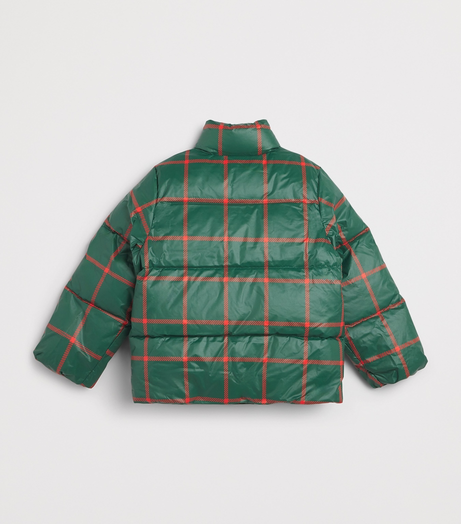 Mini Rodini Plaid City Puffer Jacket (3-11 Years) Green Image 2