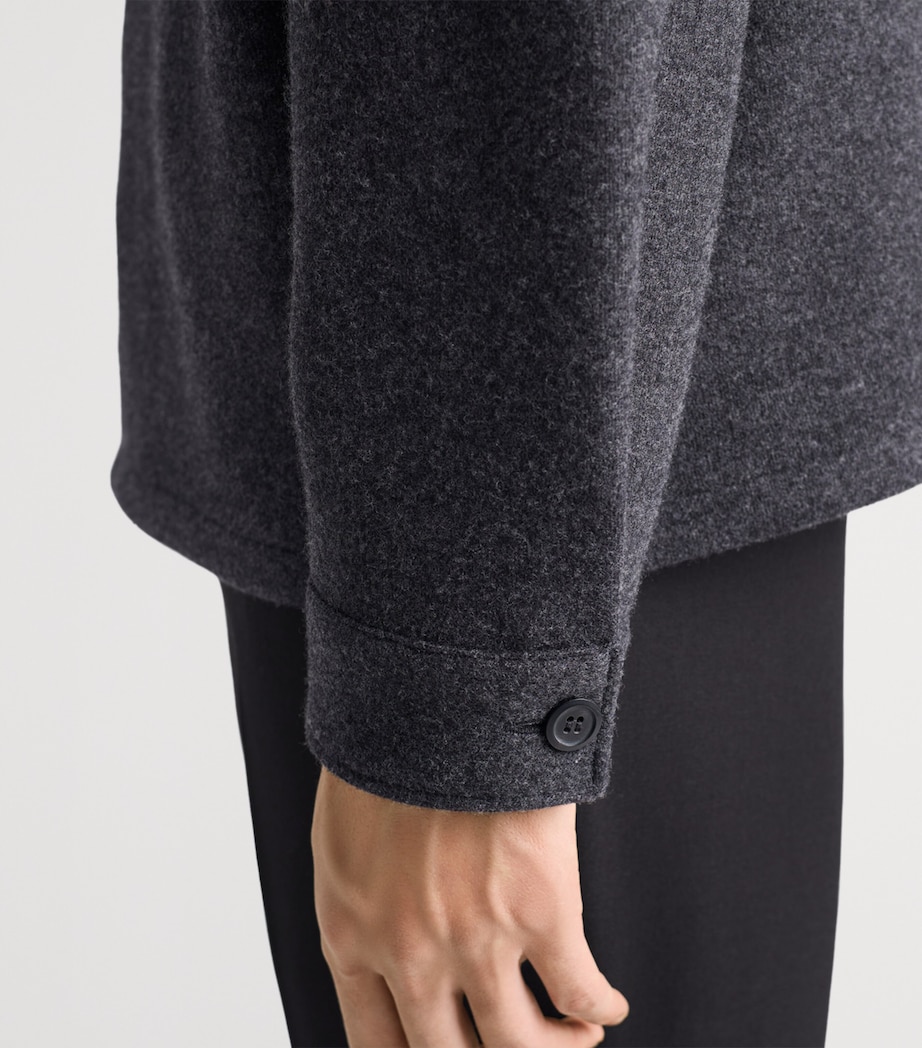 Wool-Cashmere Overshirt F0AGF Image 4