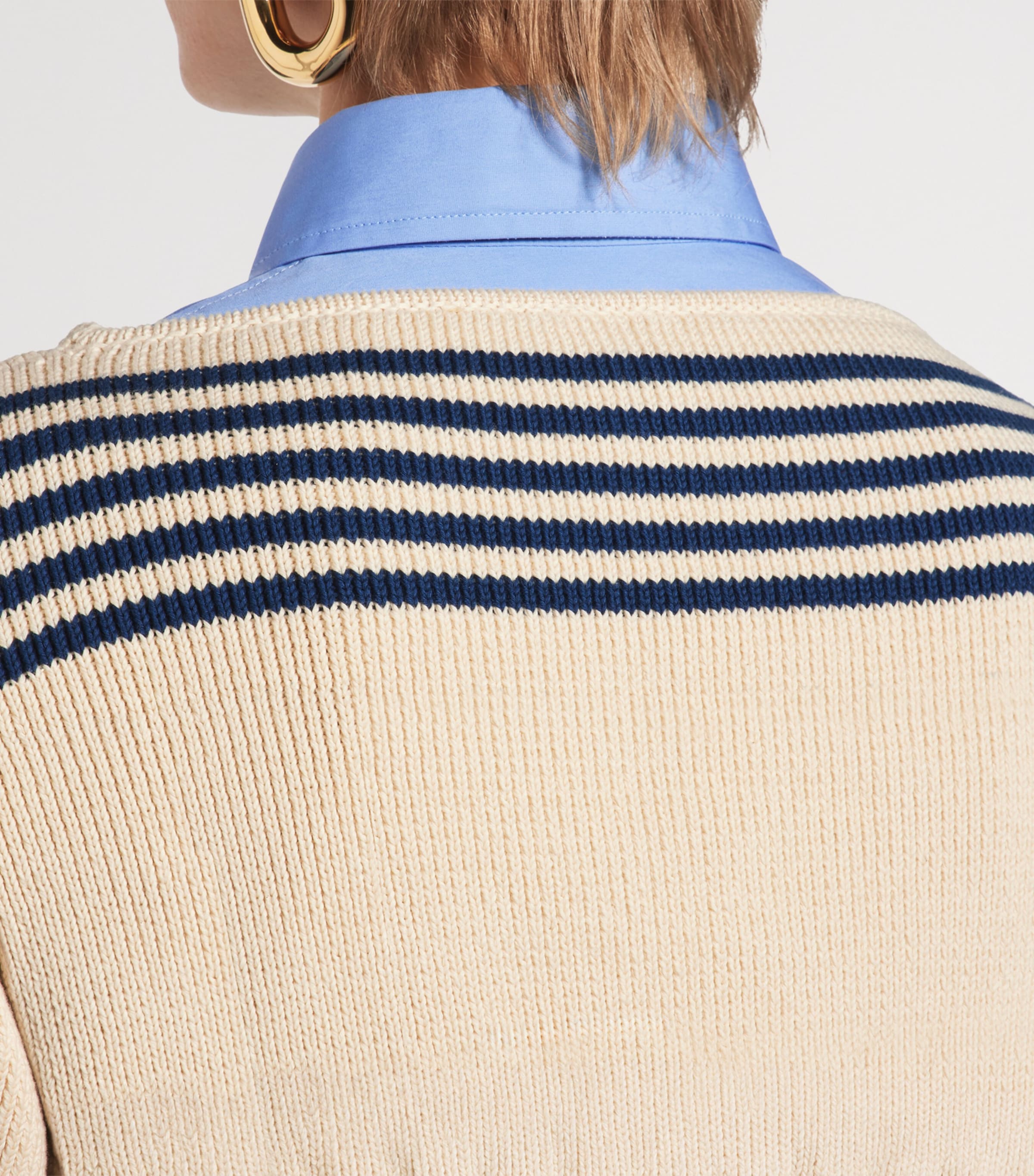 Balenciaga Blue Double Layer Sweater Shirt | Harrods US