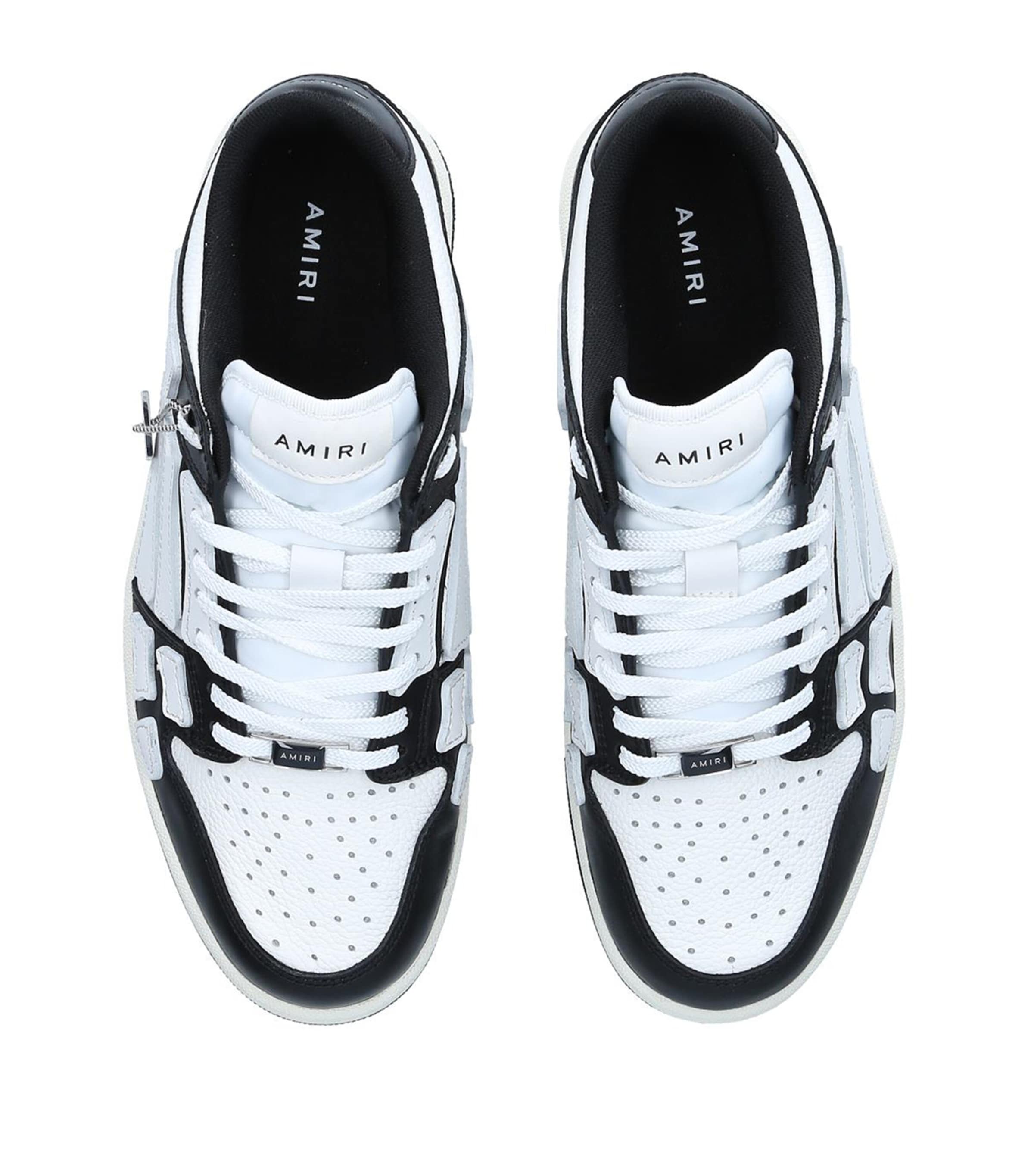 【送料&関税込】AMIRI skel Top Low White Sneakers With Skele Skel Top Low Sneaker White Black | The Webster