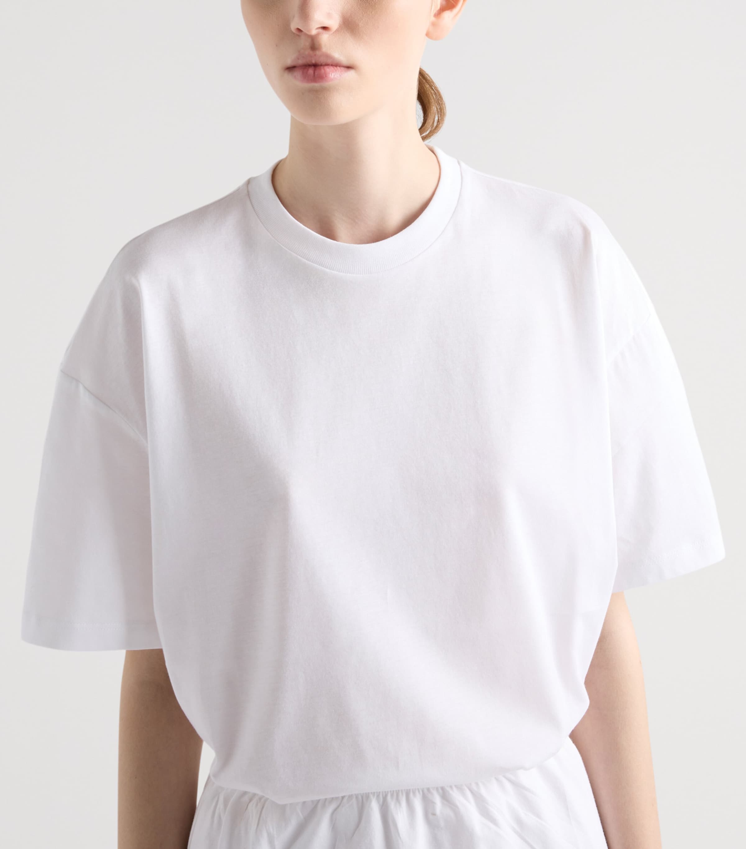 Cotton Jersey Oversized T-Shirt F0009 Image 4