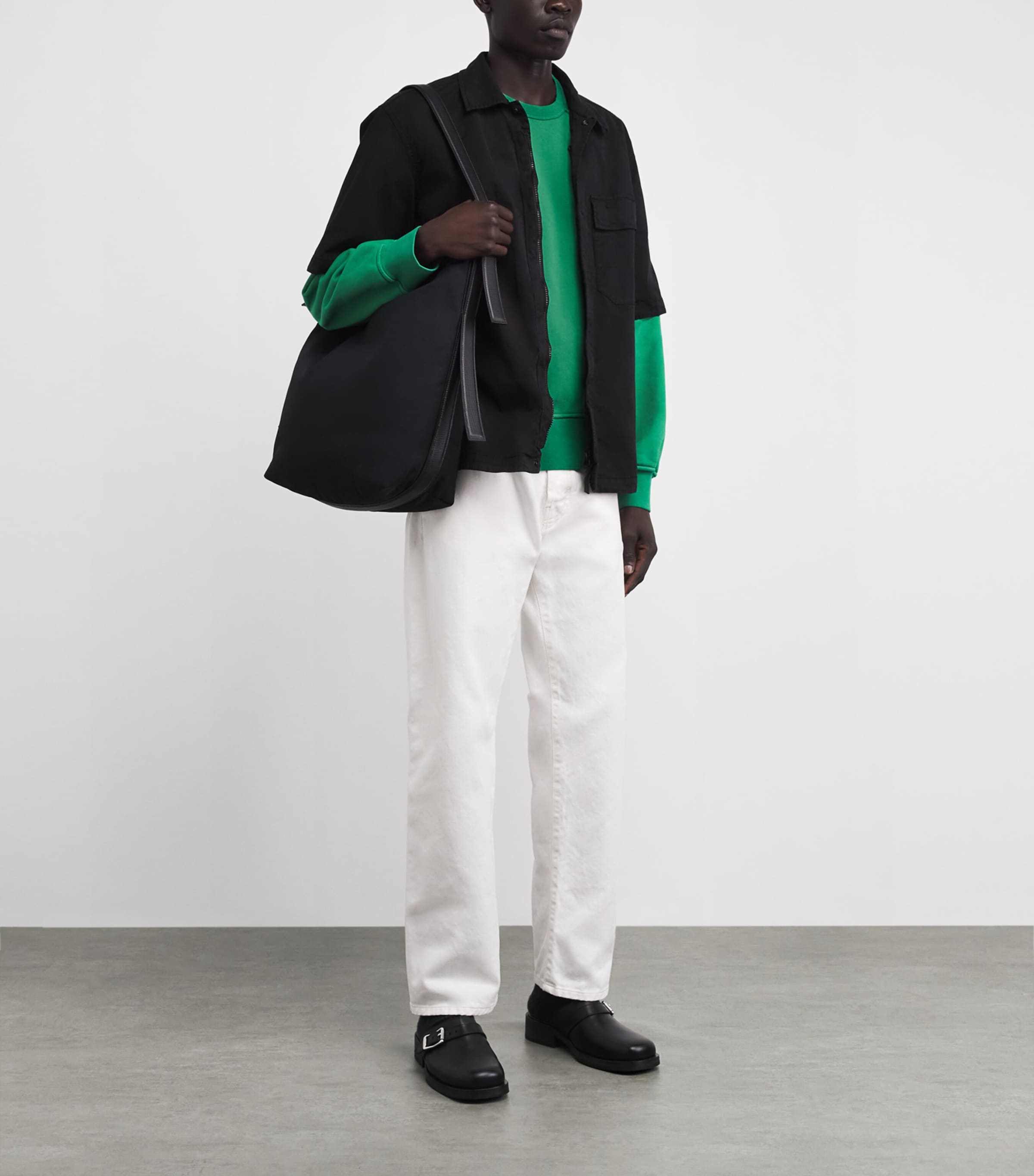 Stone Island Mens Organic Cotton Raglan-Sleeve Sweatshirt Image 2